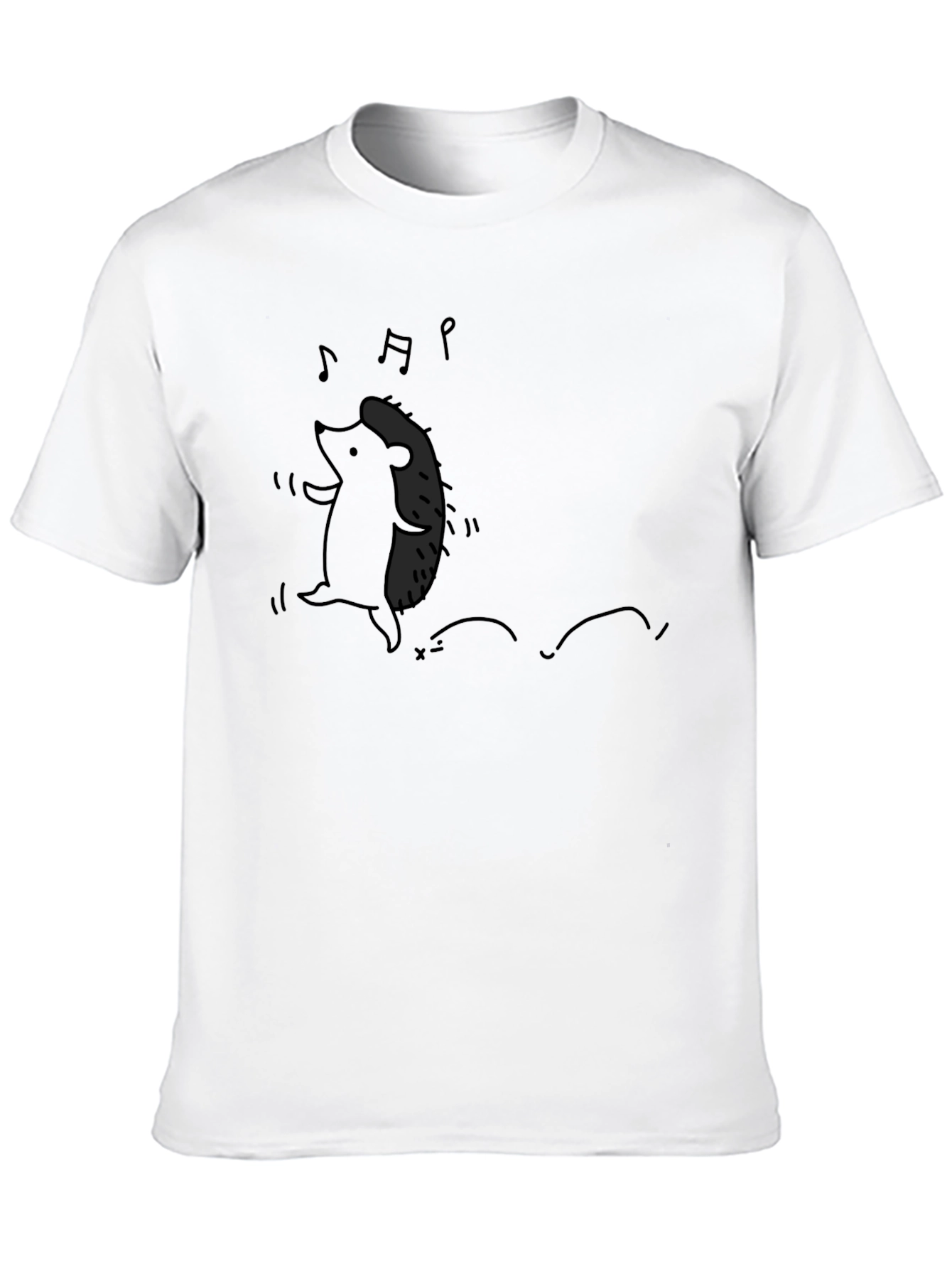 Dancing Hedgehog Graphic Tee - Black
