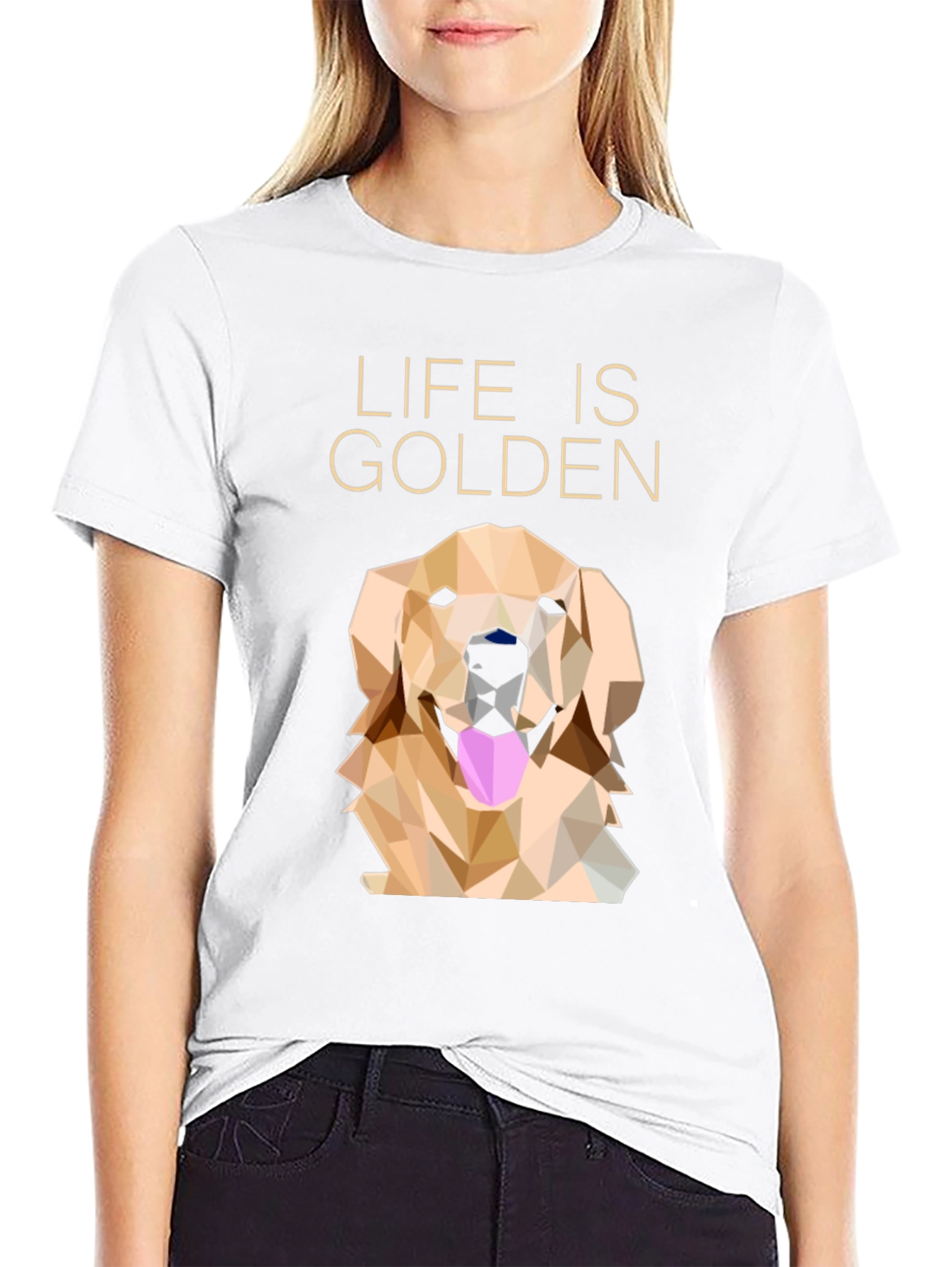 Life is Golden Graphic T-Shirt - Black