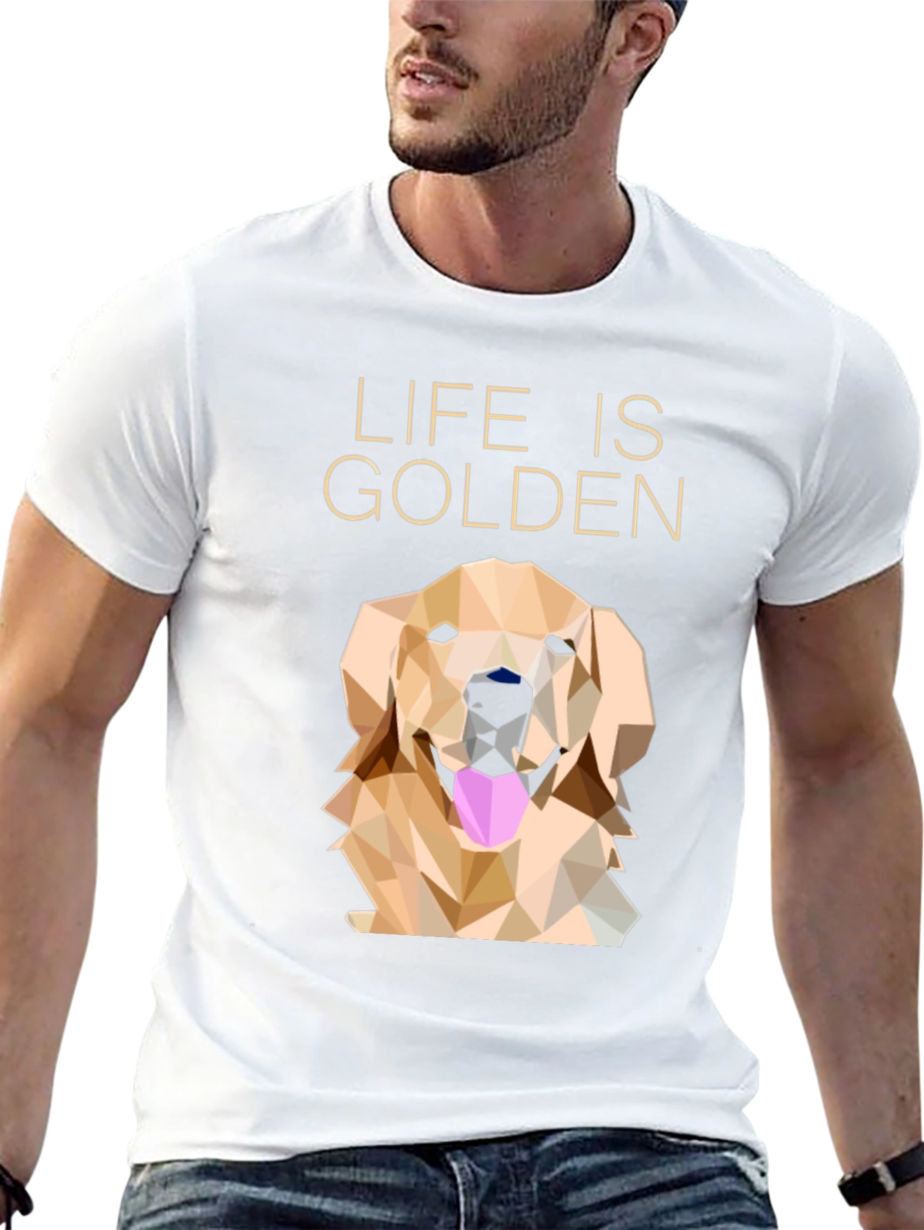 Life is Golden Graphic T-Shirt - Black