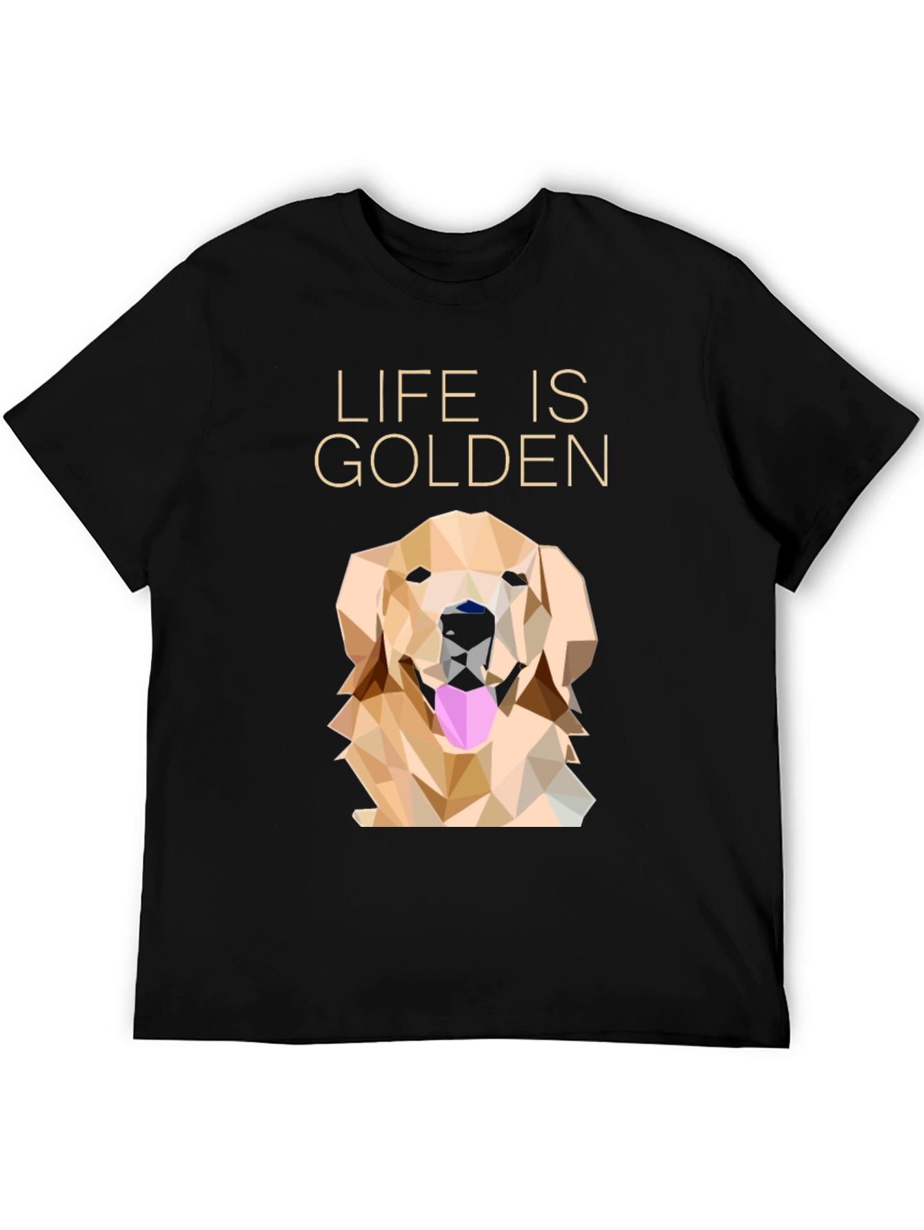 Life is Golden Graphic T-Shirt - Black