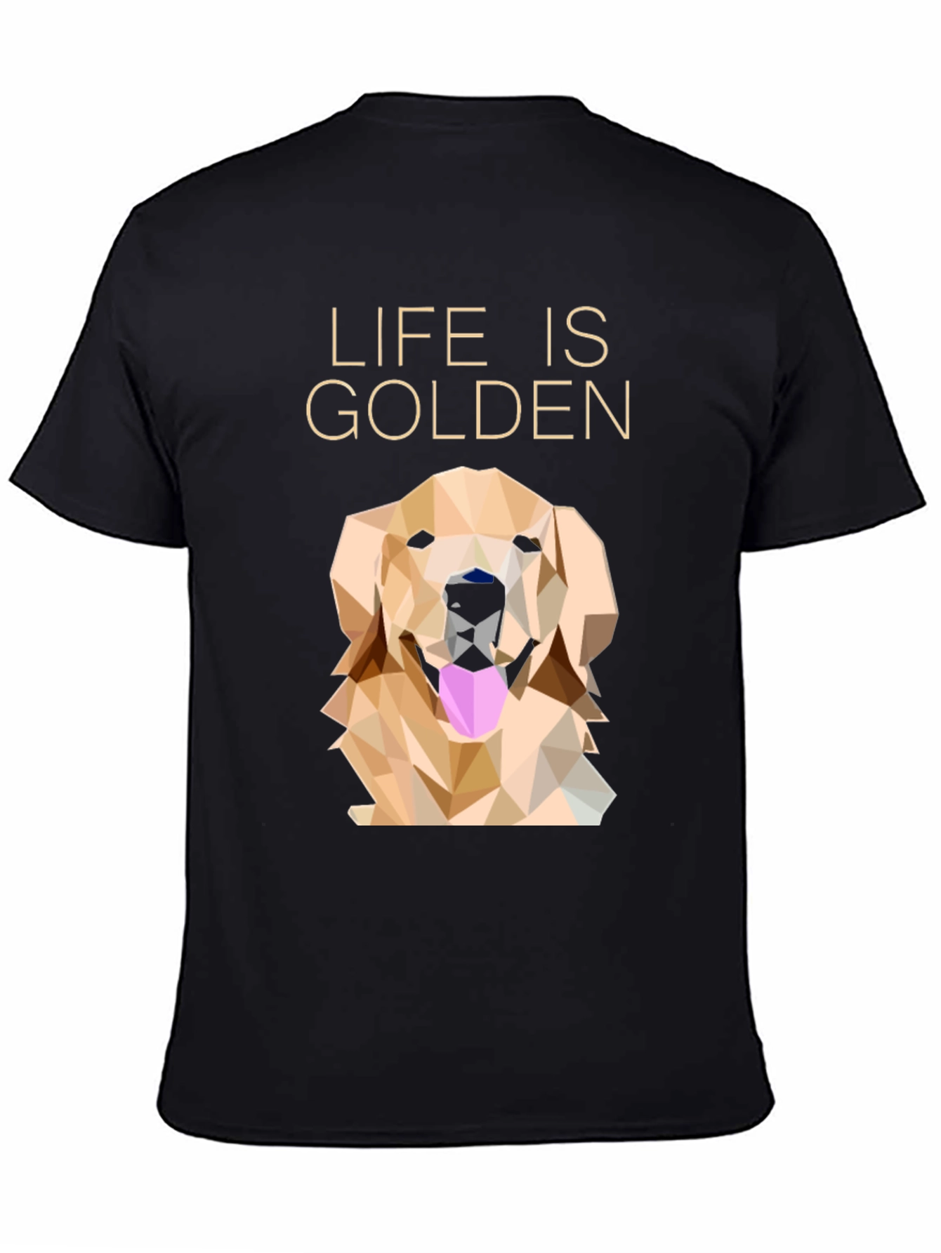 Life is Golden Graphic T-Shirt - Black