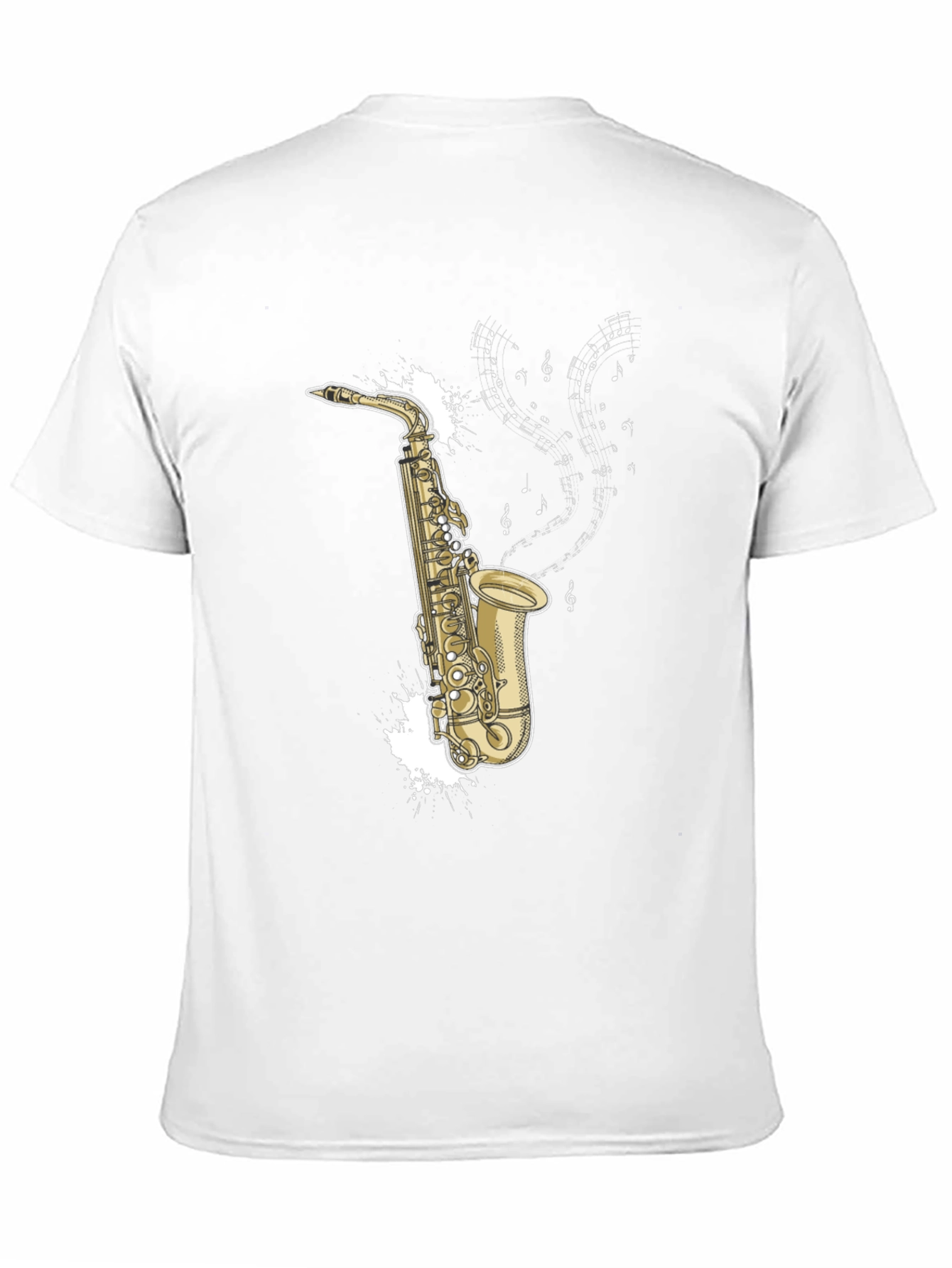 Saxophone Music T-Shirt - Black Graphic Tee