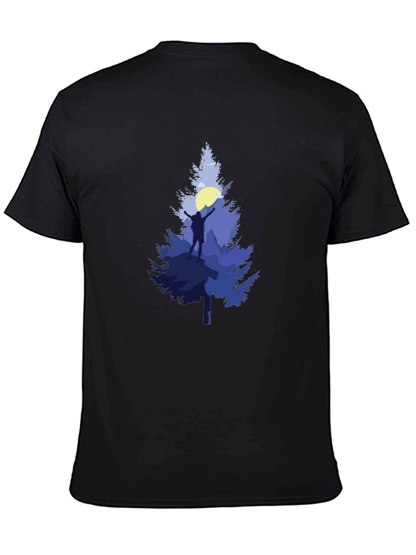 Mountain Hiker Graphic Tee - Black