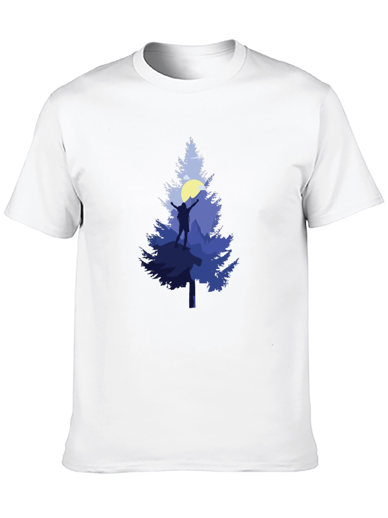 Mountain Hiker Graphic Tee - Black