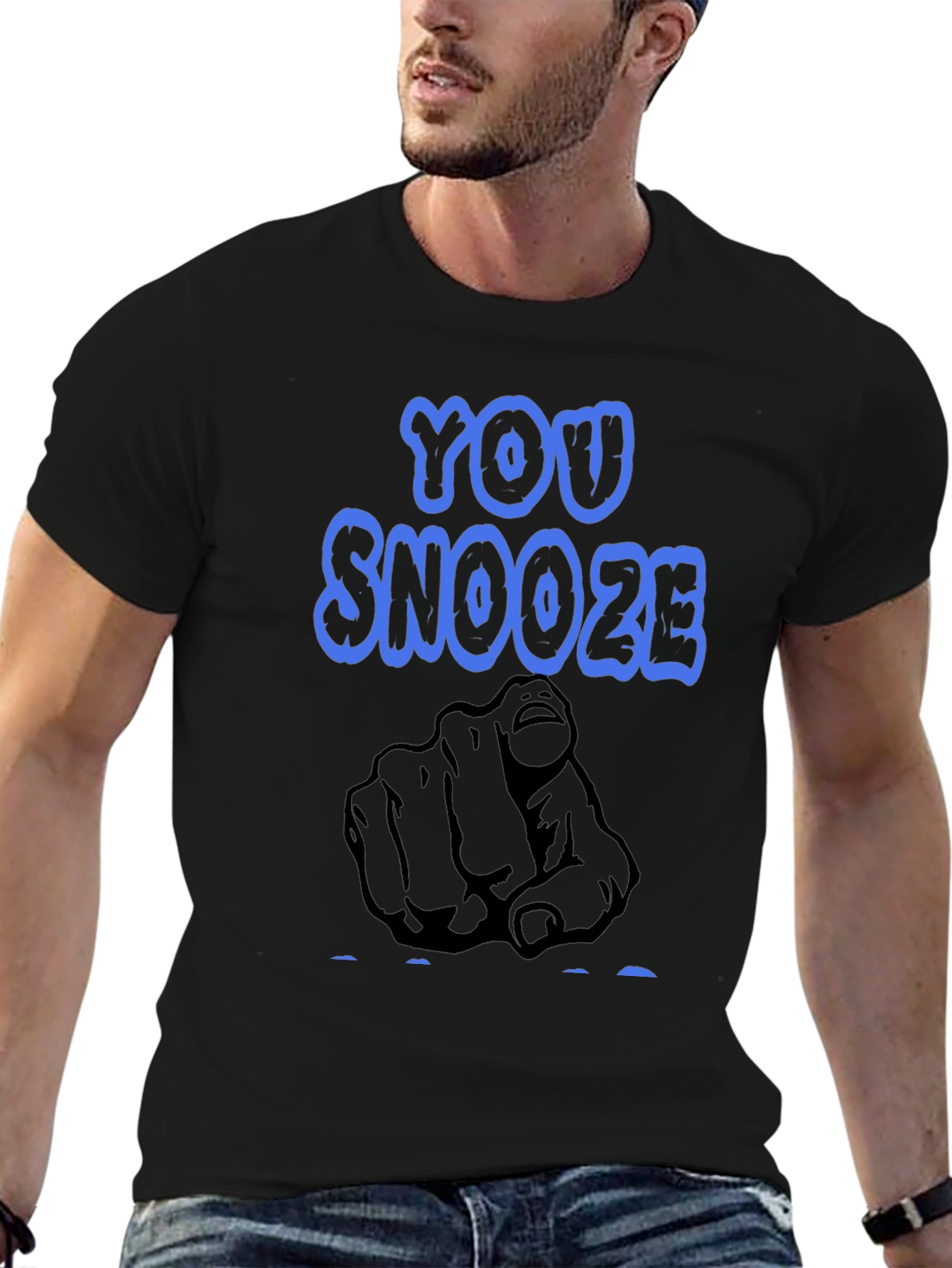 You Snooze You Lose Black T-Shirt