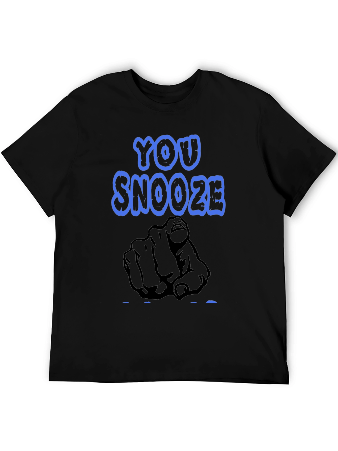 You Snooze You Lose Black T-Shirt