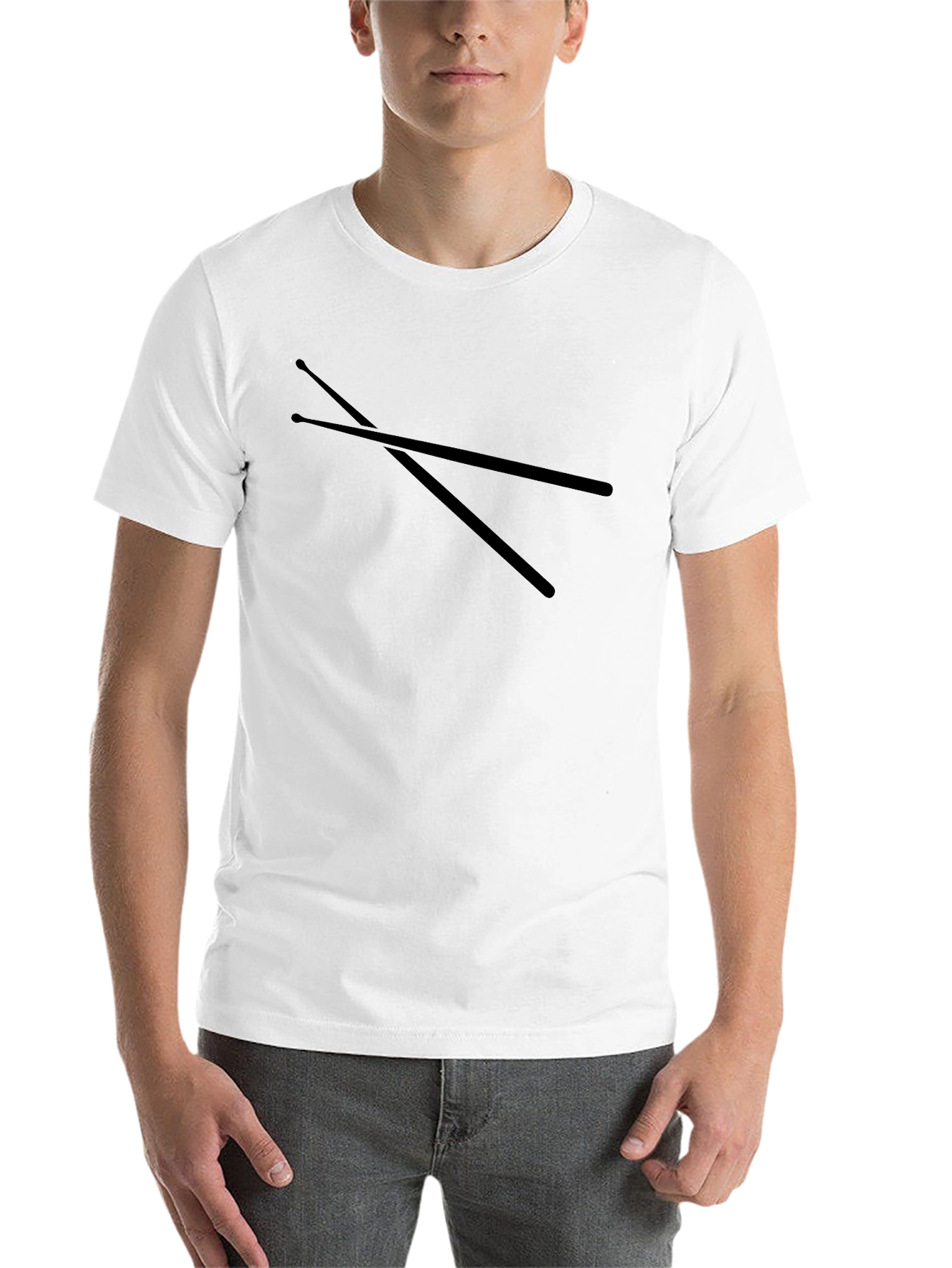Black Drumsticks T-Shirt - Musician Style