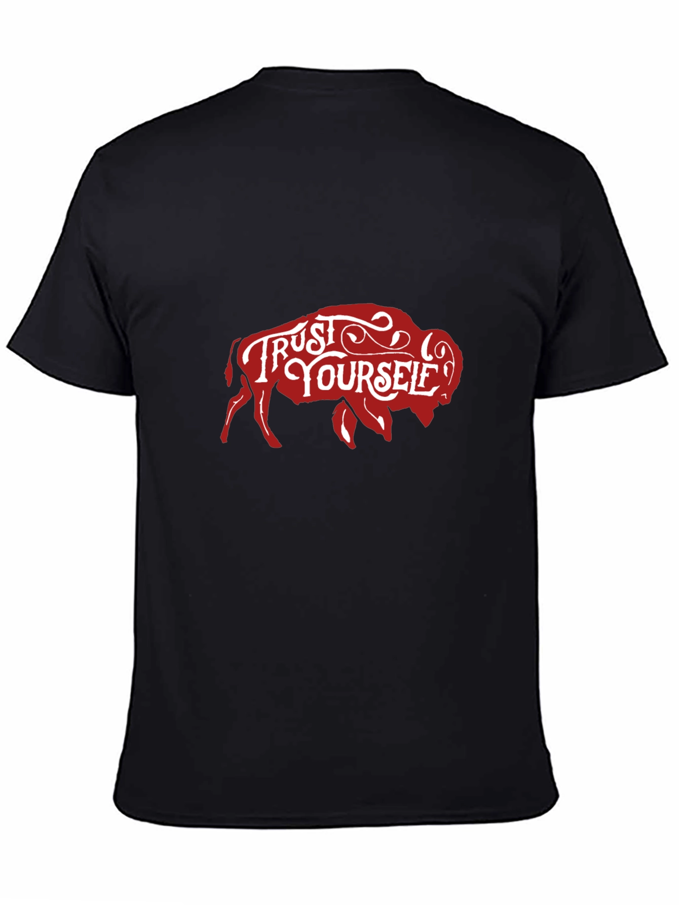 Trust Yourself Buffalo Graphic Tee - Black