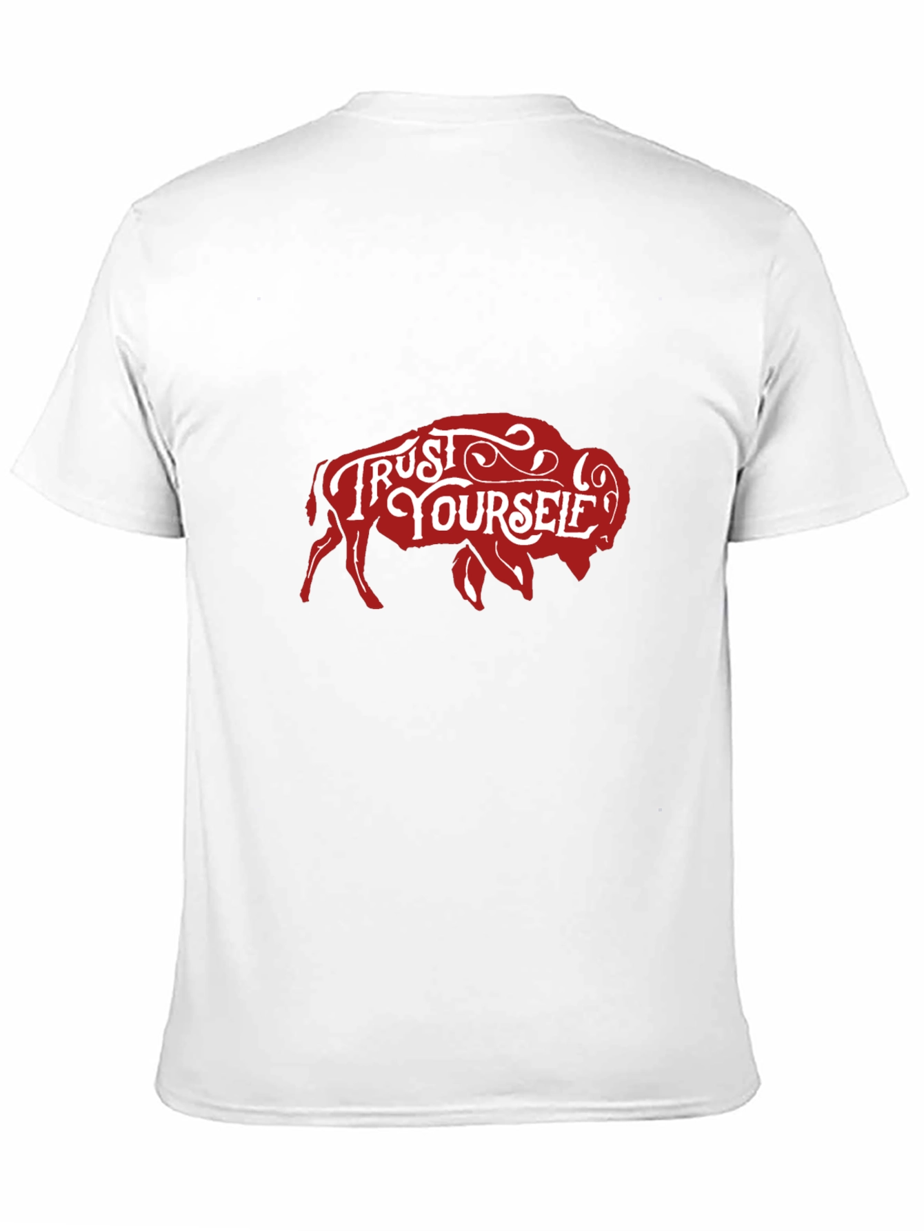 Trust Yourself Buffalo Graphic Tee - Black