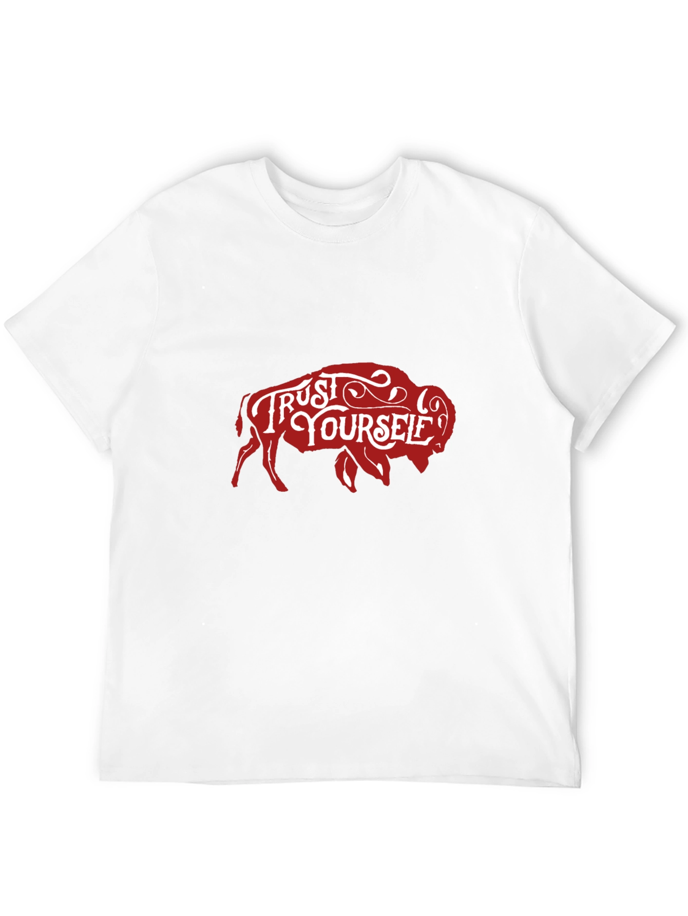 Trust Yourself Buffalo Graphic Tee - Black