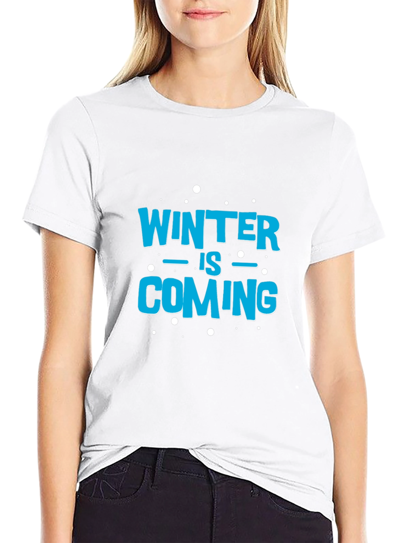 Winter is Coming Black Graphic Tee