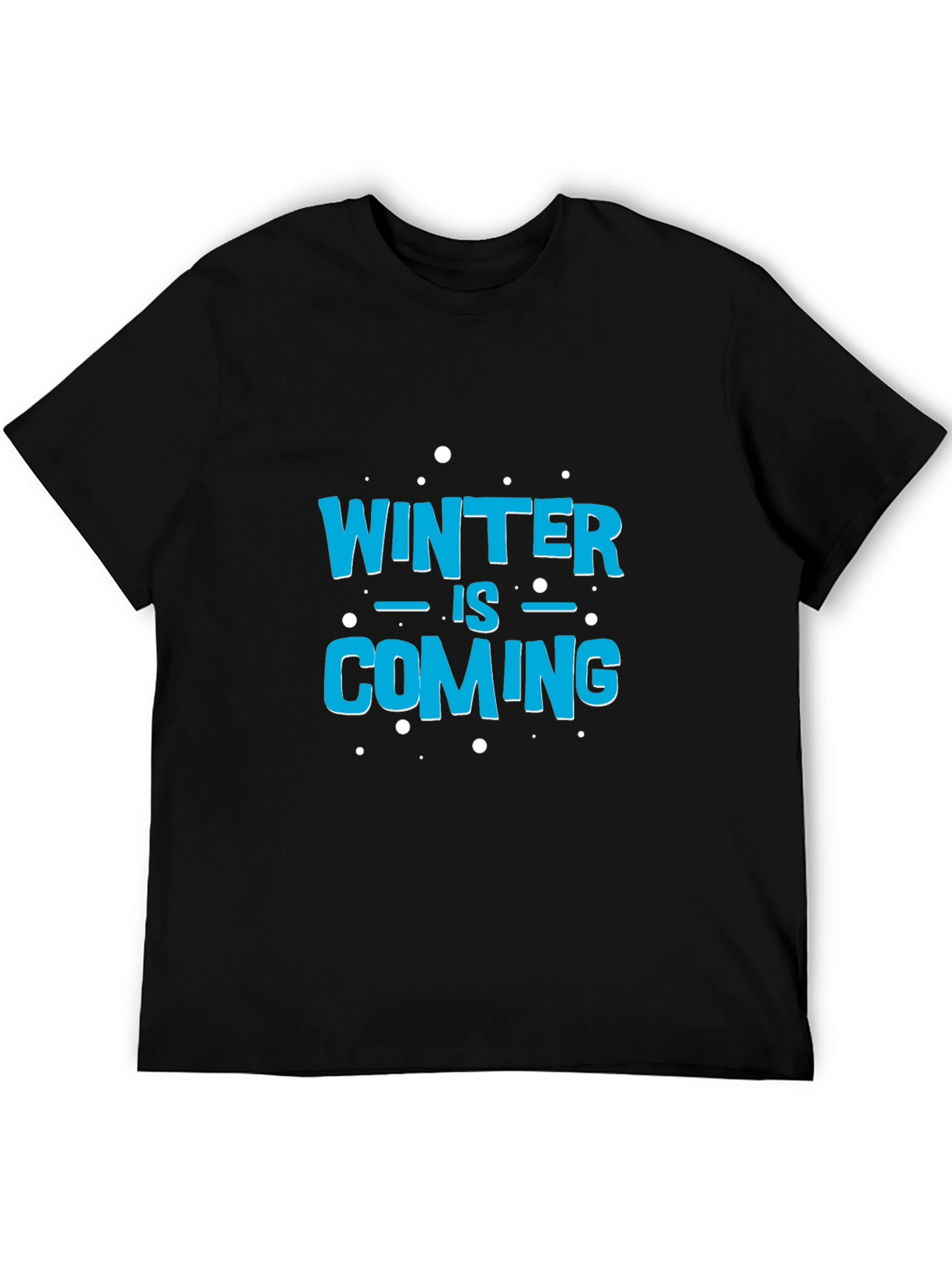 Winter is Coming Black Graphic Tee