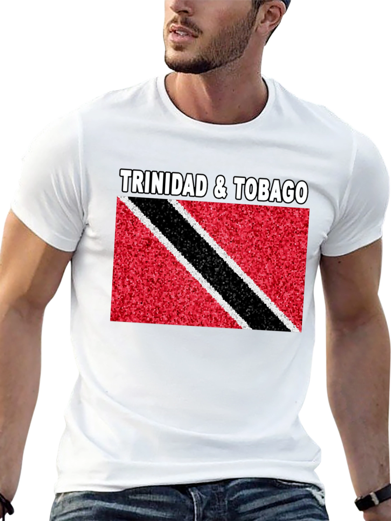 Trinidad & Tobago Flag T-Shirt - Black