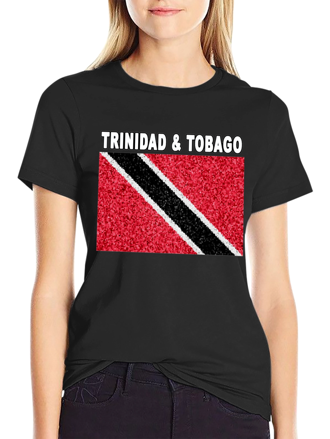 Trinidad & Tobago Flag T-Shirt - Black