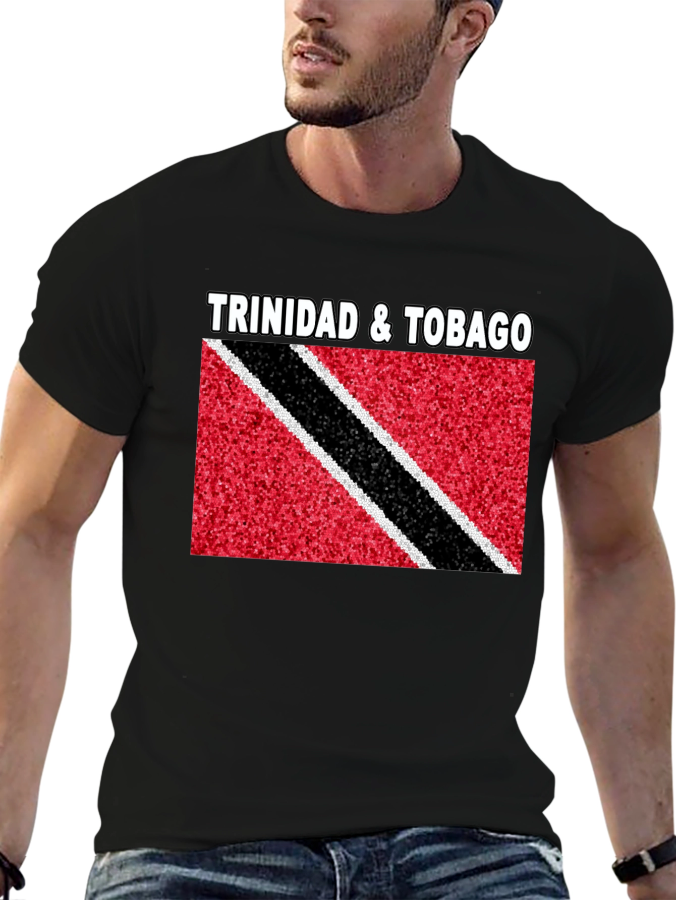 Trinidad & Tobago Flag T-Shirt - Black