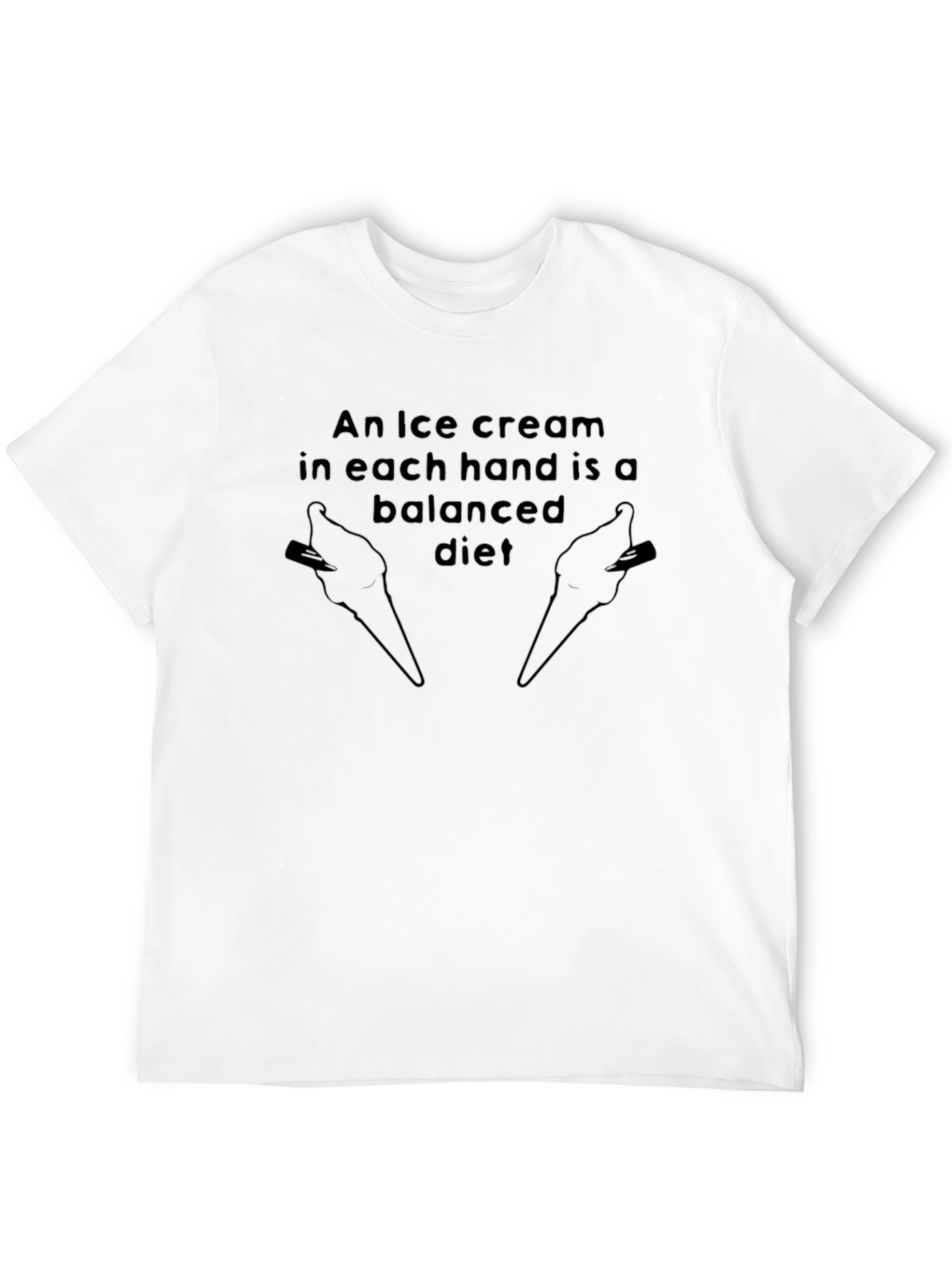 Ice Cream Balanced Diet Graphic Tee