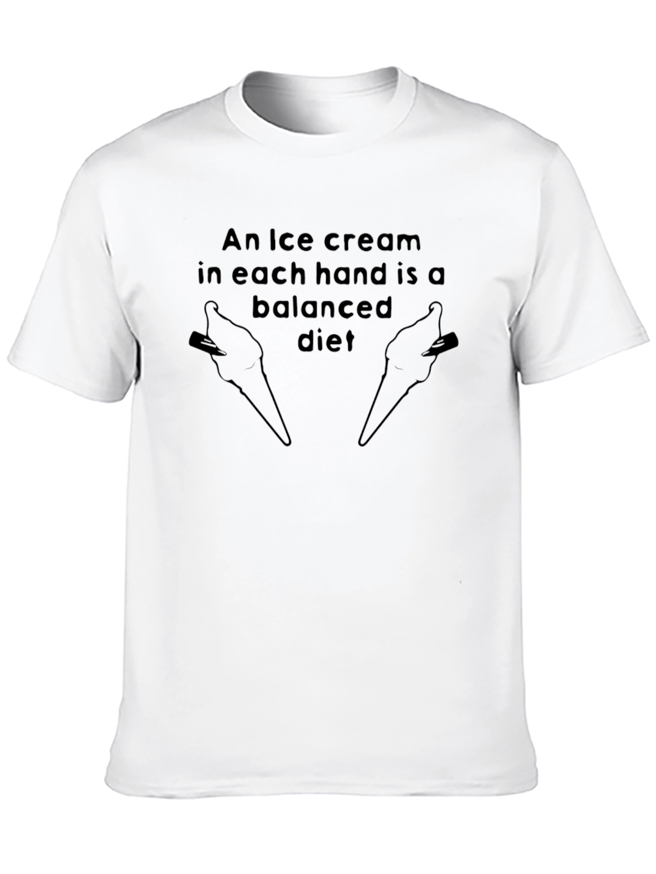 Ice Cream Balanced Diet Graphic Tee