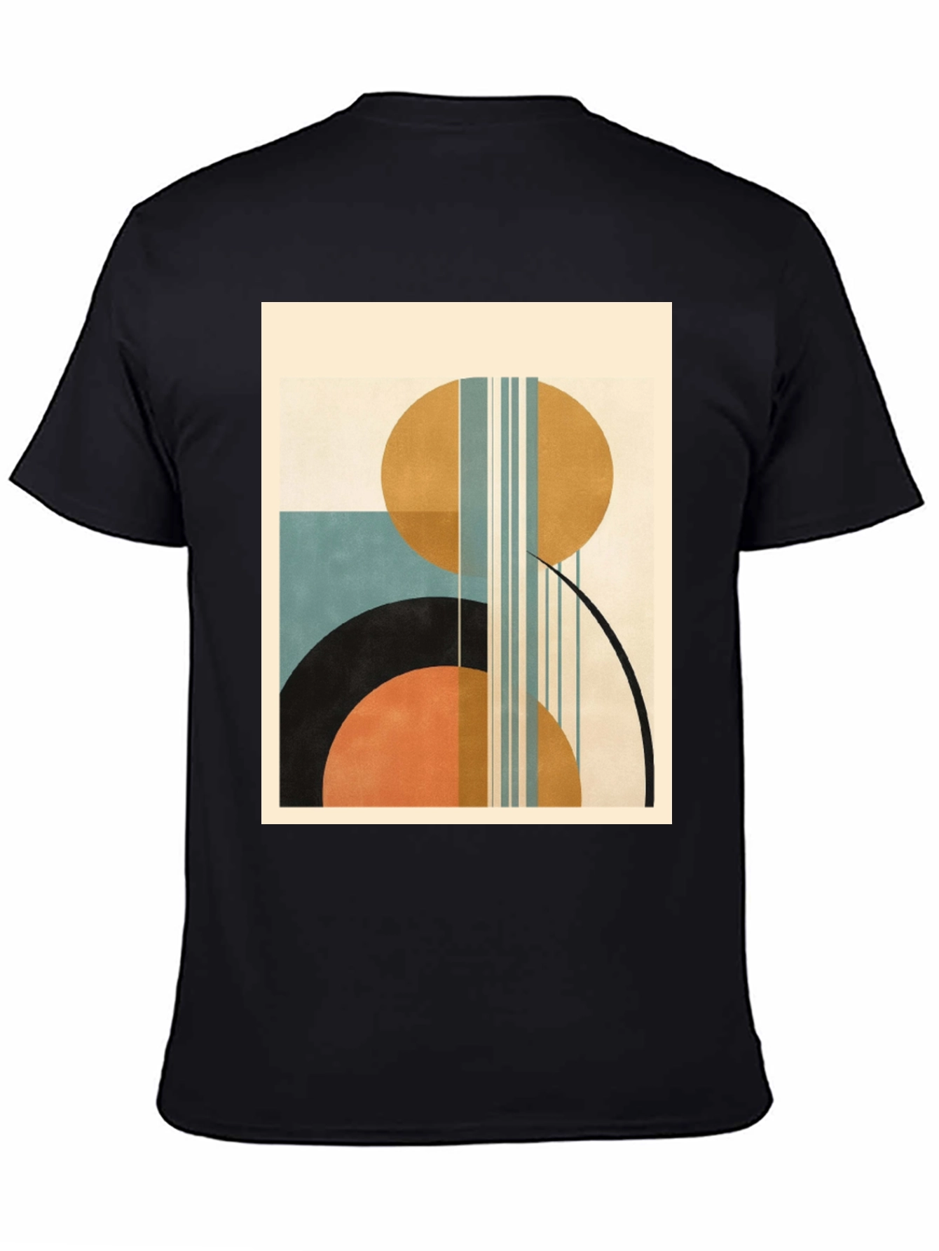 Geometric Art Print Tee - Modern Style