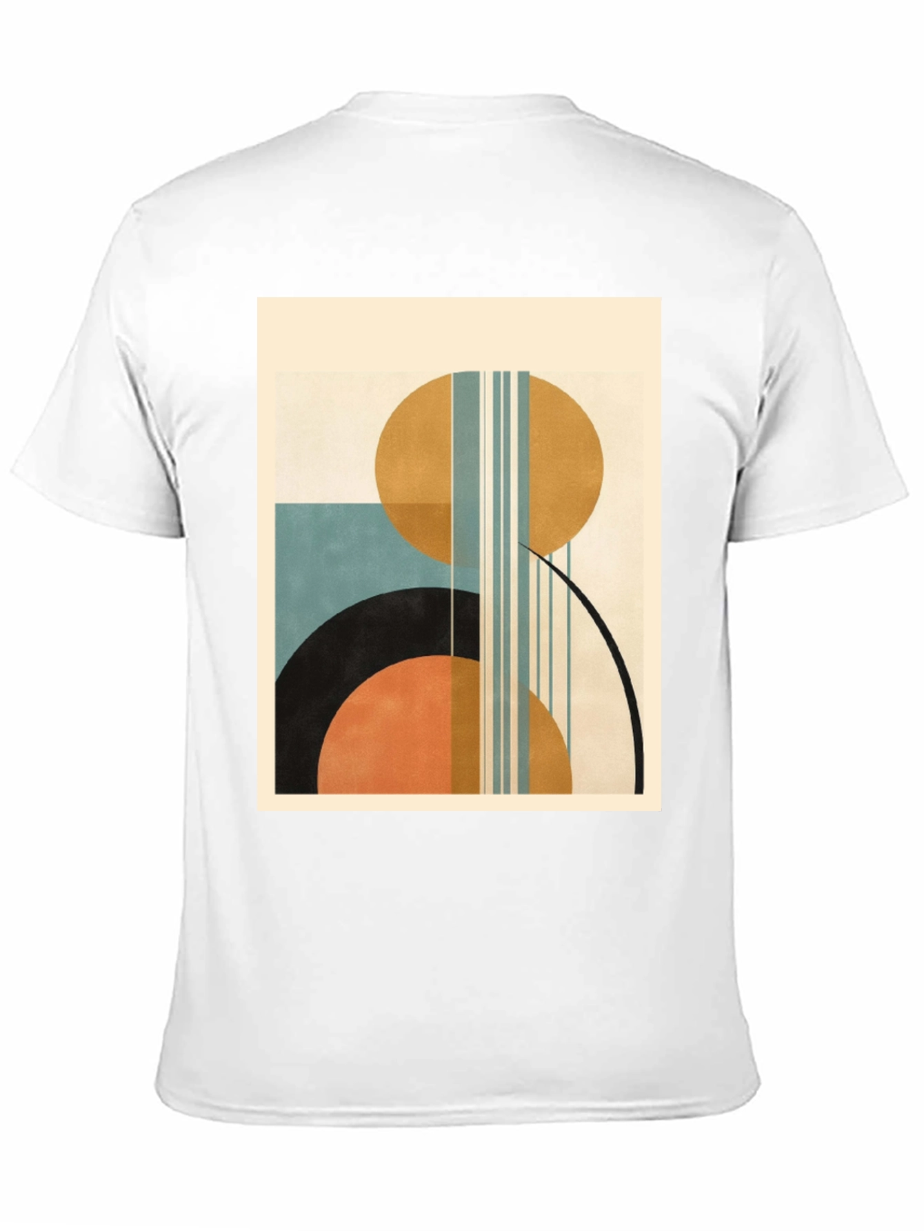 Geometric Art Print Tee - Modern Style