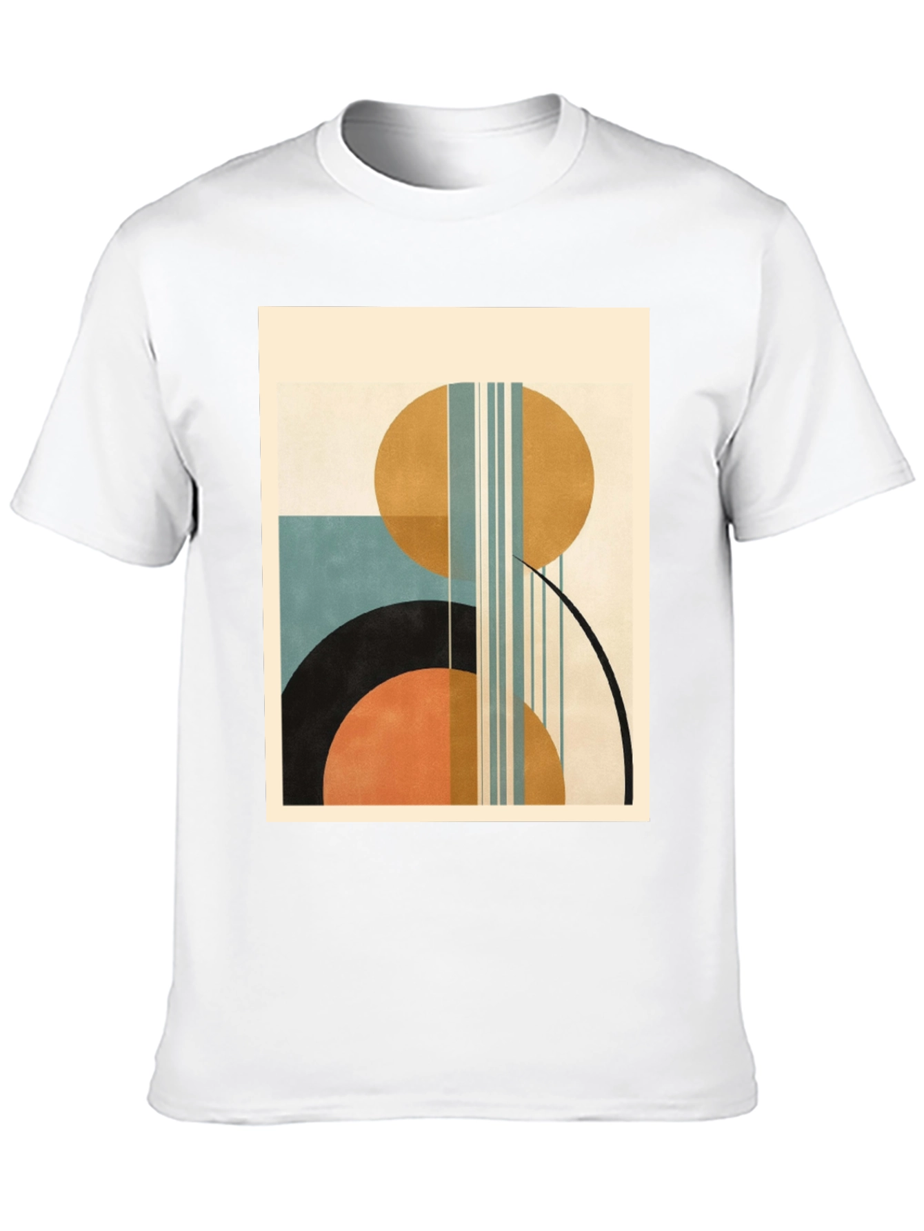 Geometric Art Print Tee - Modern Style