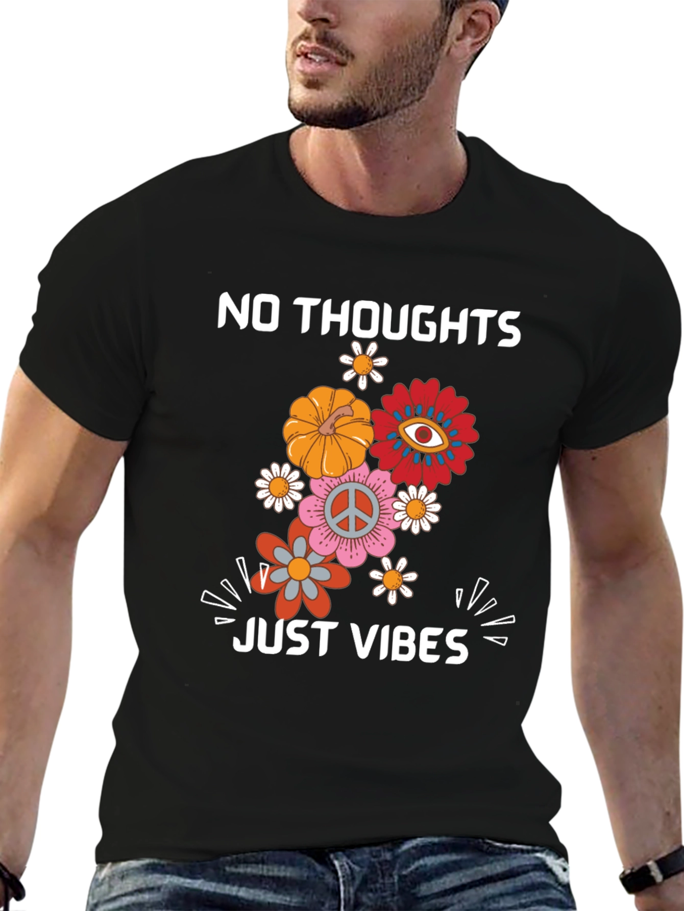 No Thoughts Just Vibes Graphic Tee