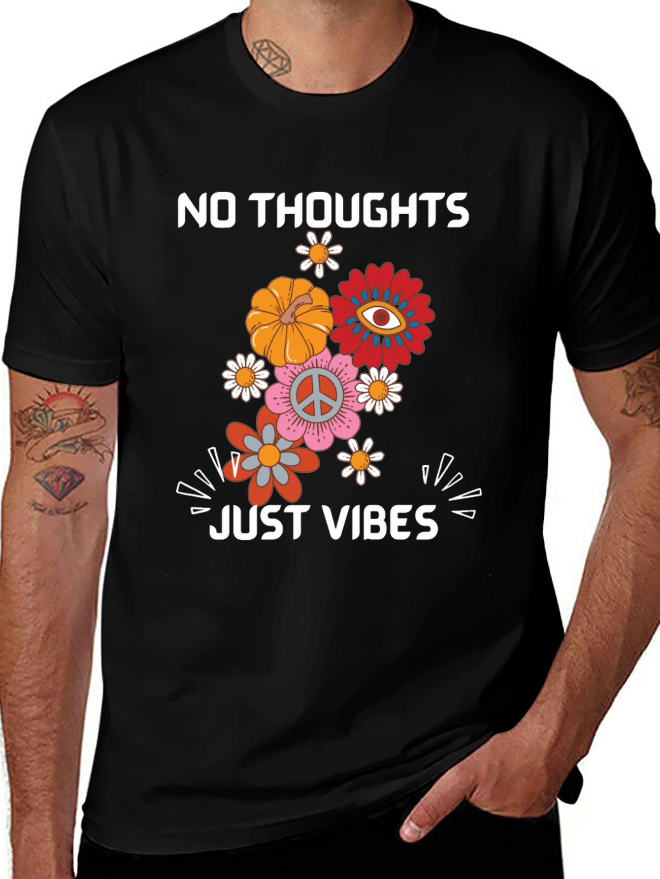 No Thoughts Just Vibes Graphic Tee