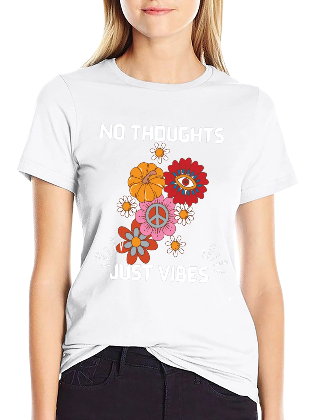 No Thoughts Just Vibes Graphic Tee