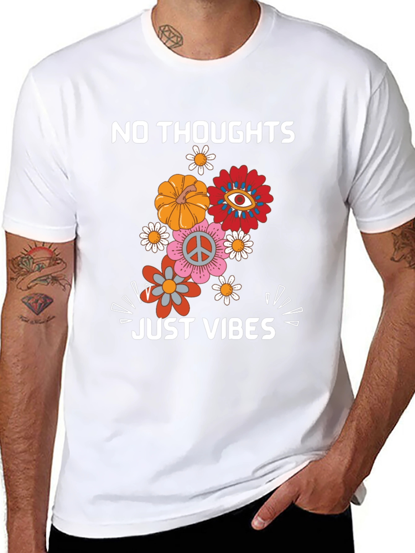 No Thoughts Just Vibes Graphic Tee