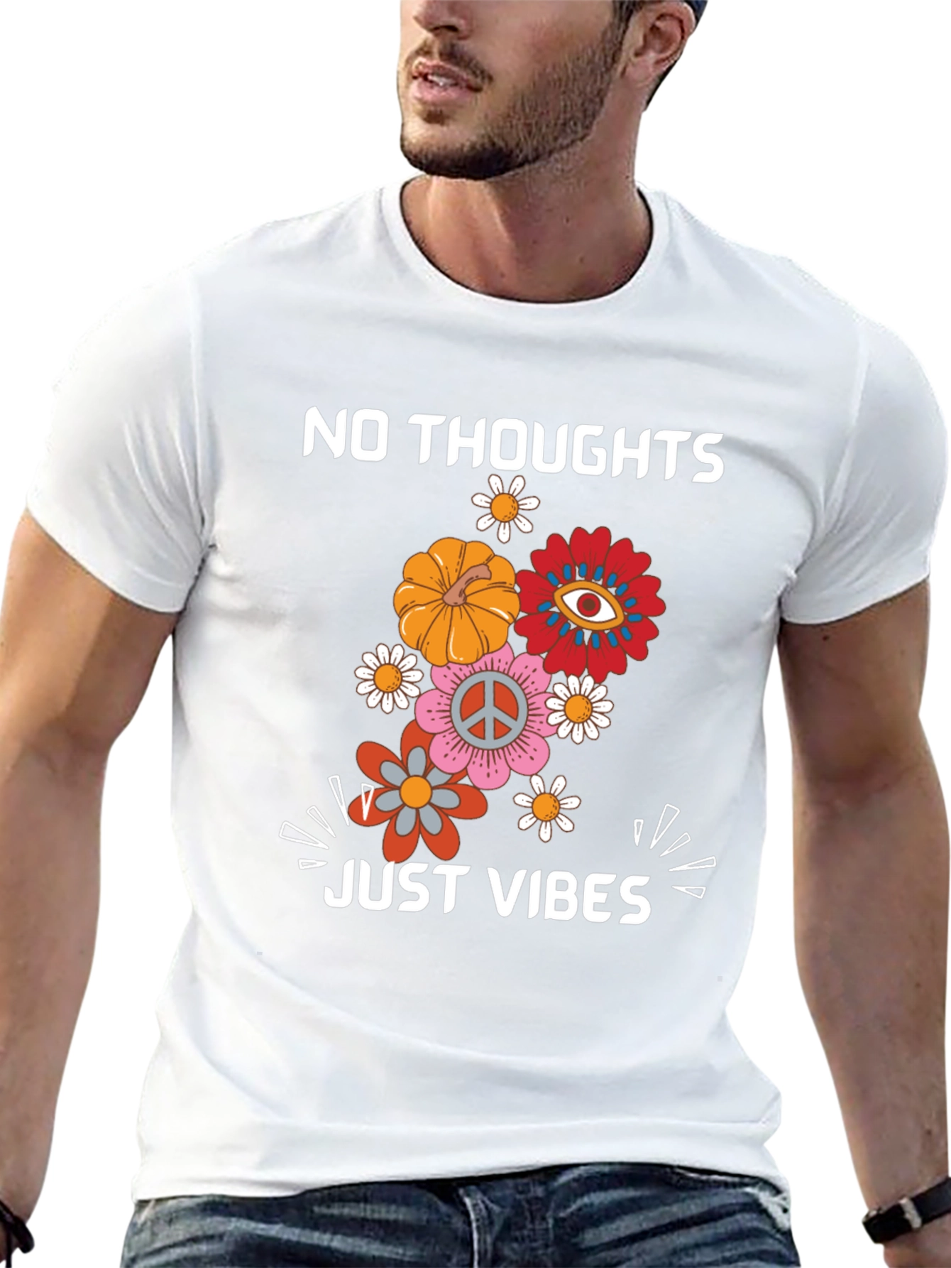 No Thoughts Just Vibes Graphic Tee