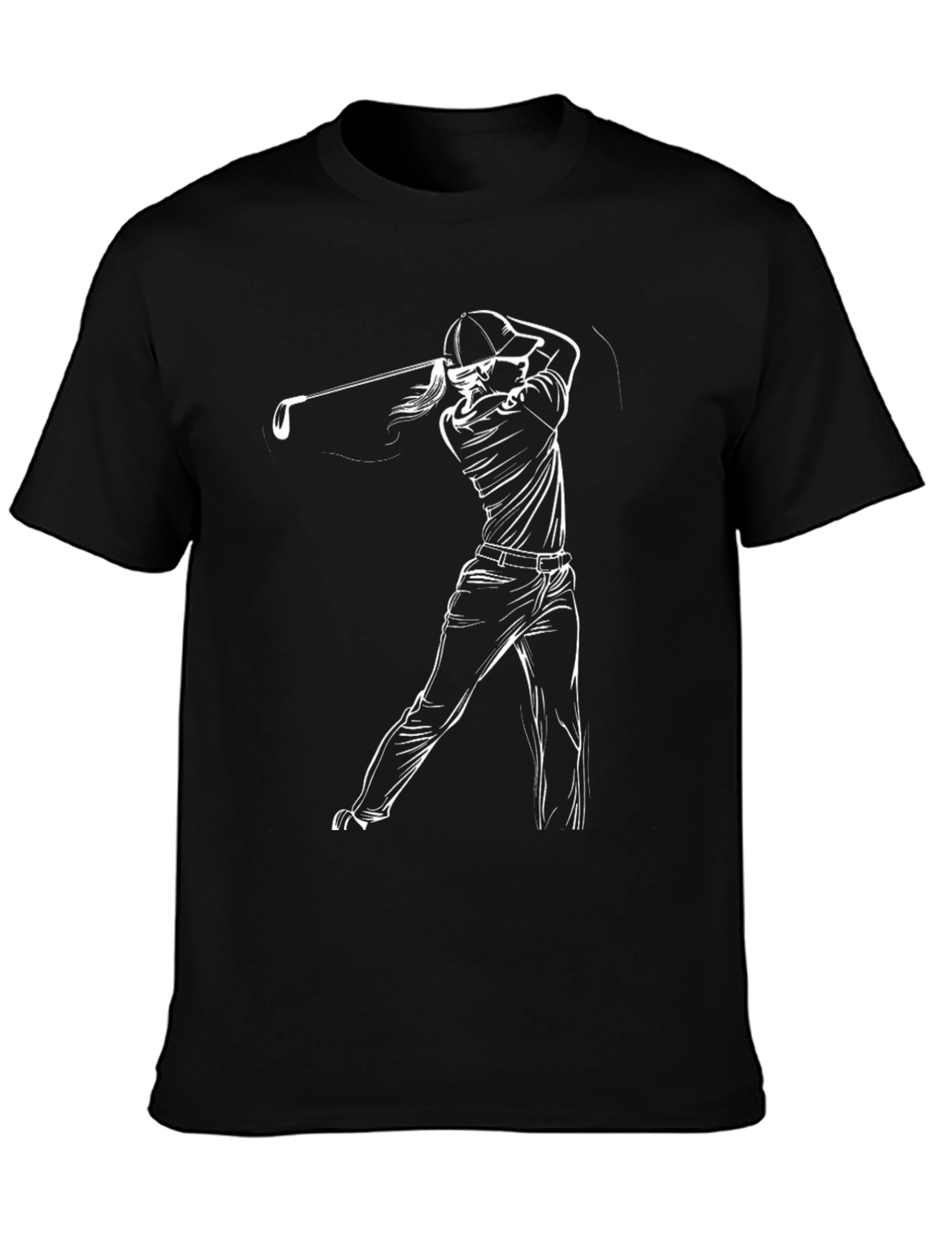 Golf Swing Graphic Tee - Stylish Golfer T-Shirt