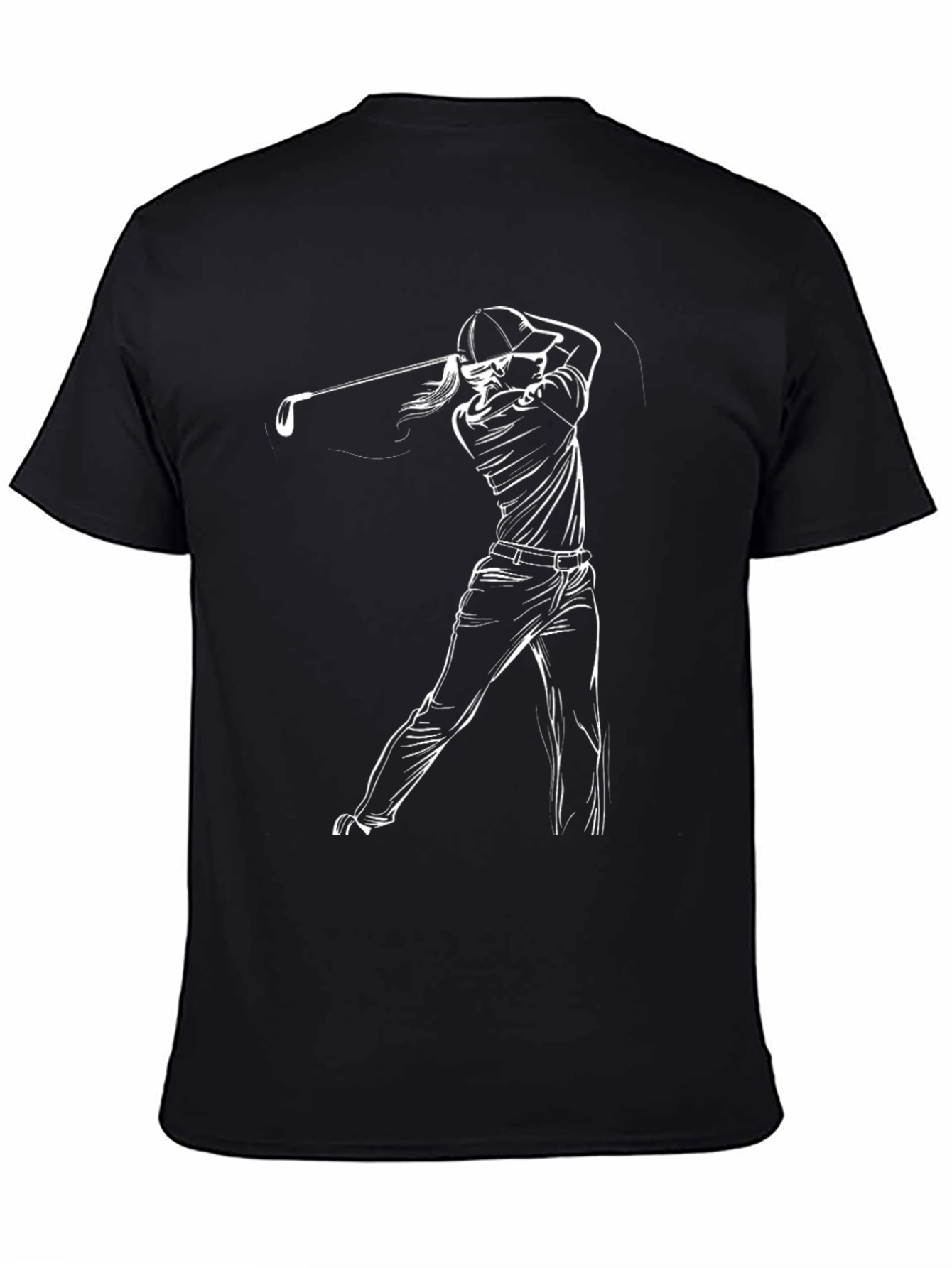 Golf Swing Graphic Tee - Stylish Golfer T-Shirt