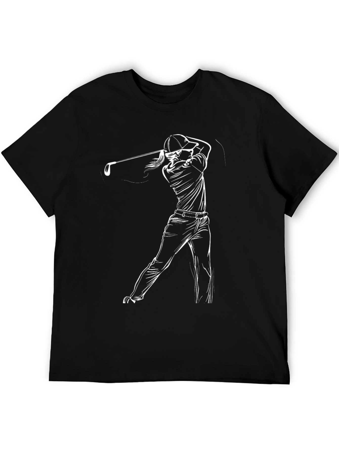 Golf Swing Graphic Tee - Stylish Golfer T-Shirt