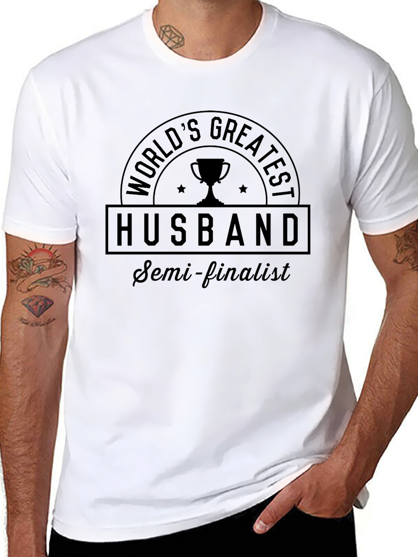Worlds Greatest Husband Semi-Finalist T-Shirt