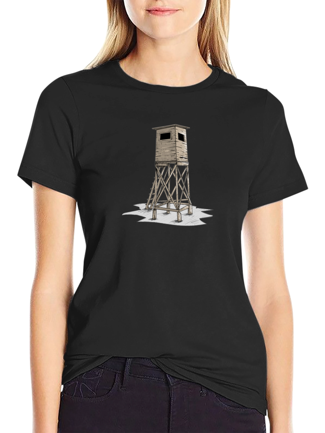 Hunting Stand Graphic Tee - Black