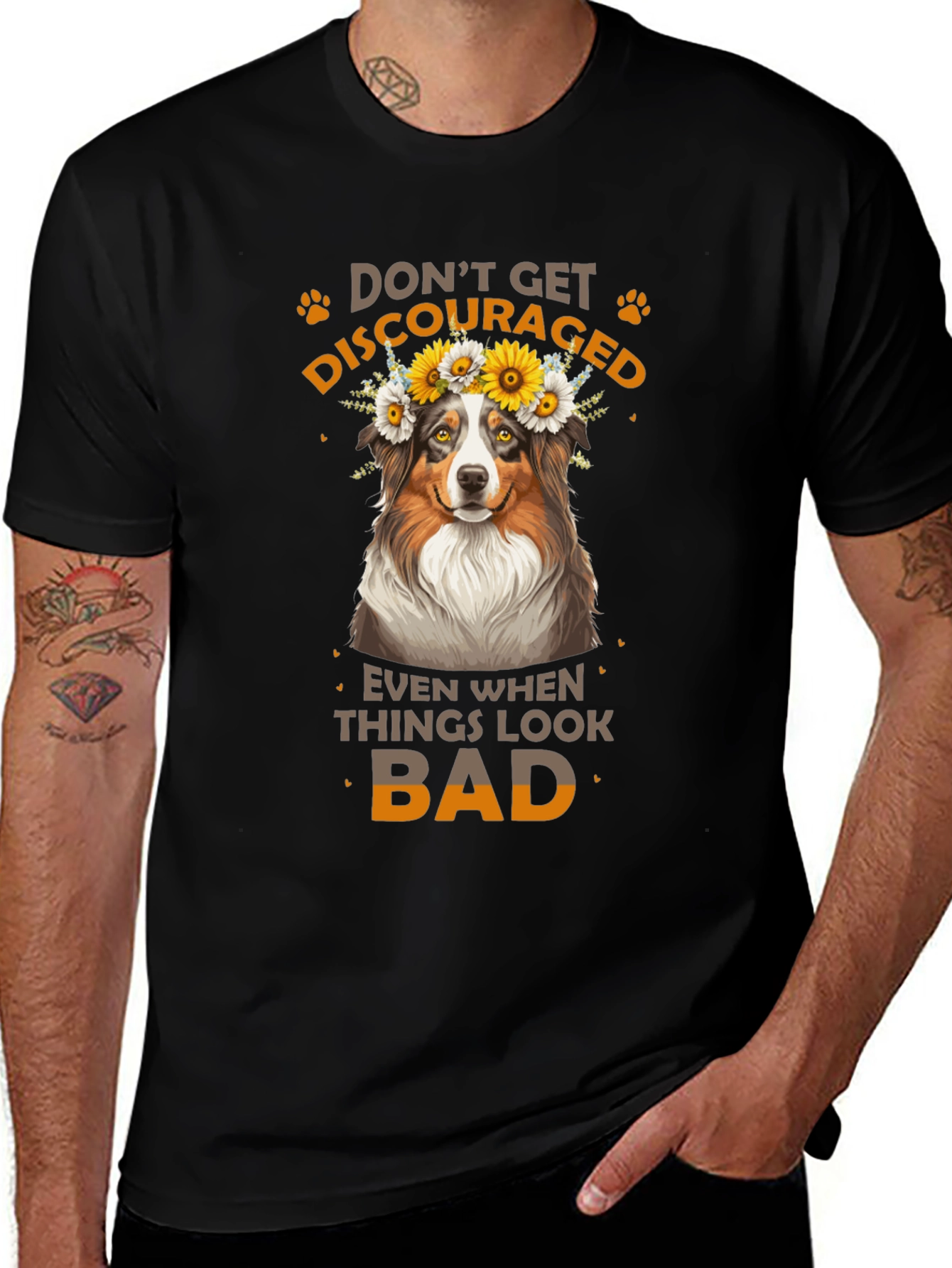 Dont Get Discouraged Dog T-Shirt