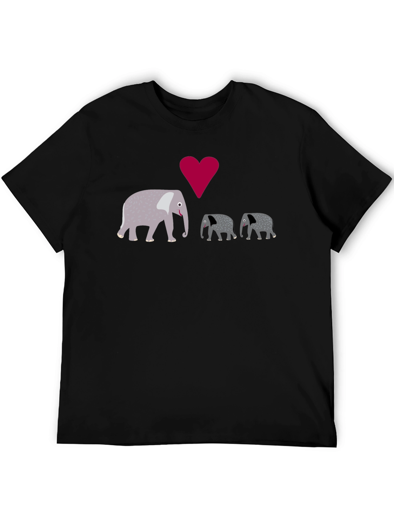 Elephant Family Love Graphic T-Shirt