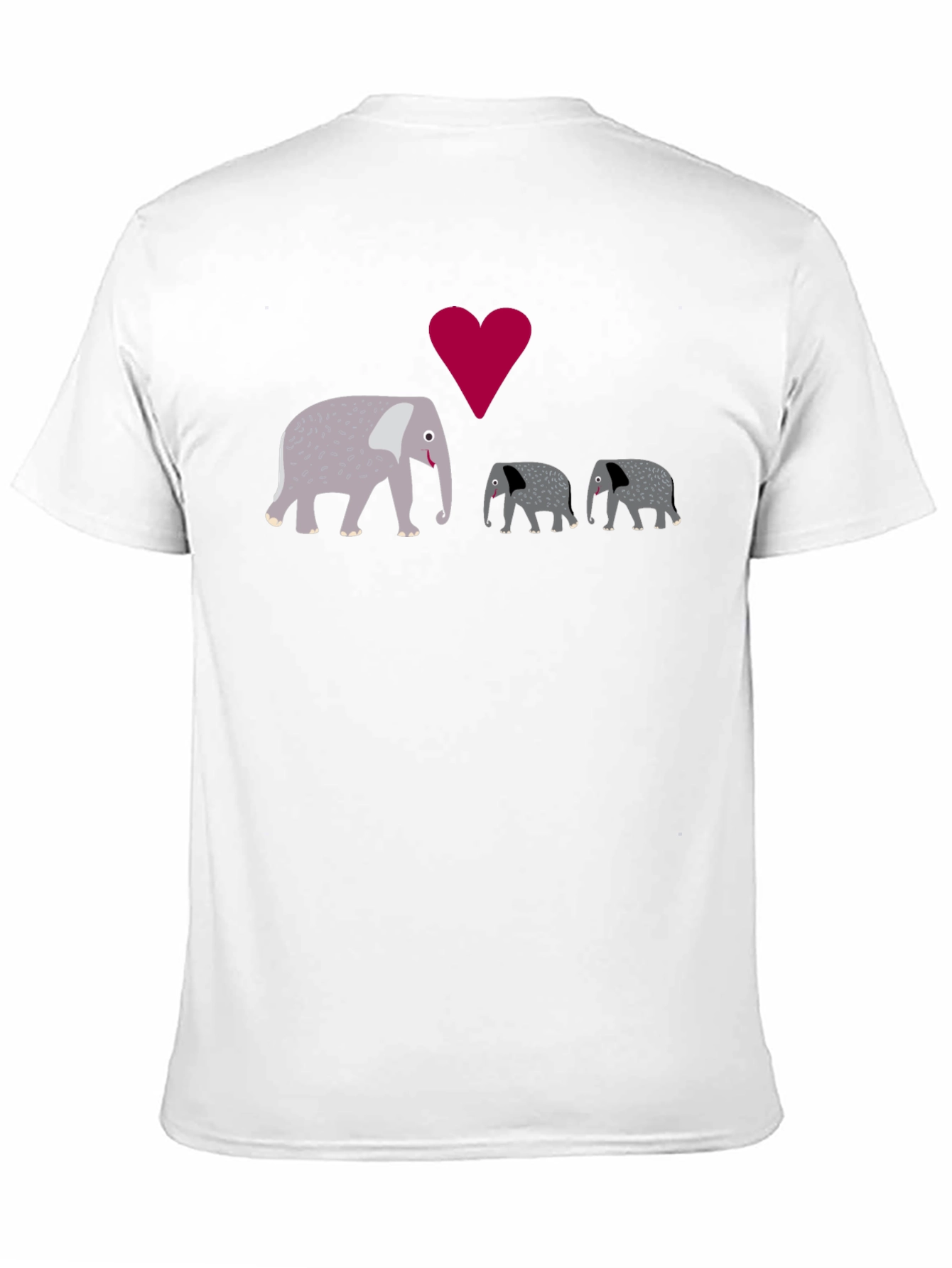 Elephant Family Love Graphic T-Shirt