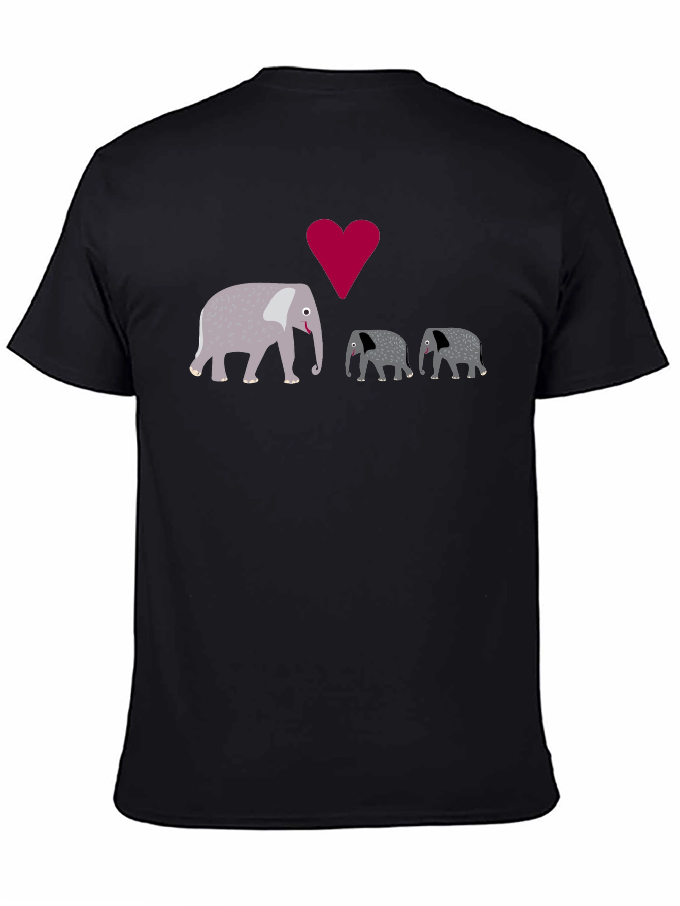 Elephant Family Love Graphic T-Shirt