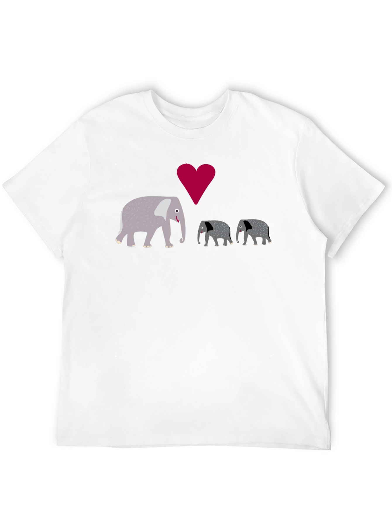 Elephant Family Love Graphic T-Shirt