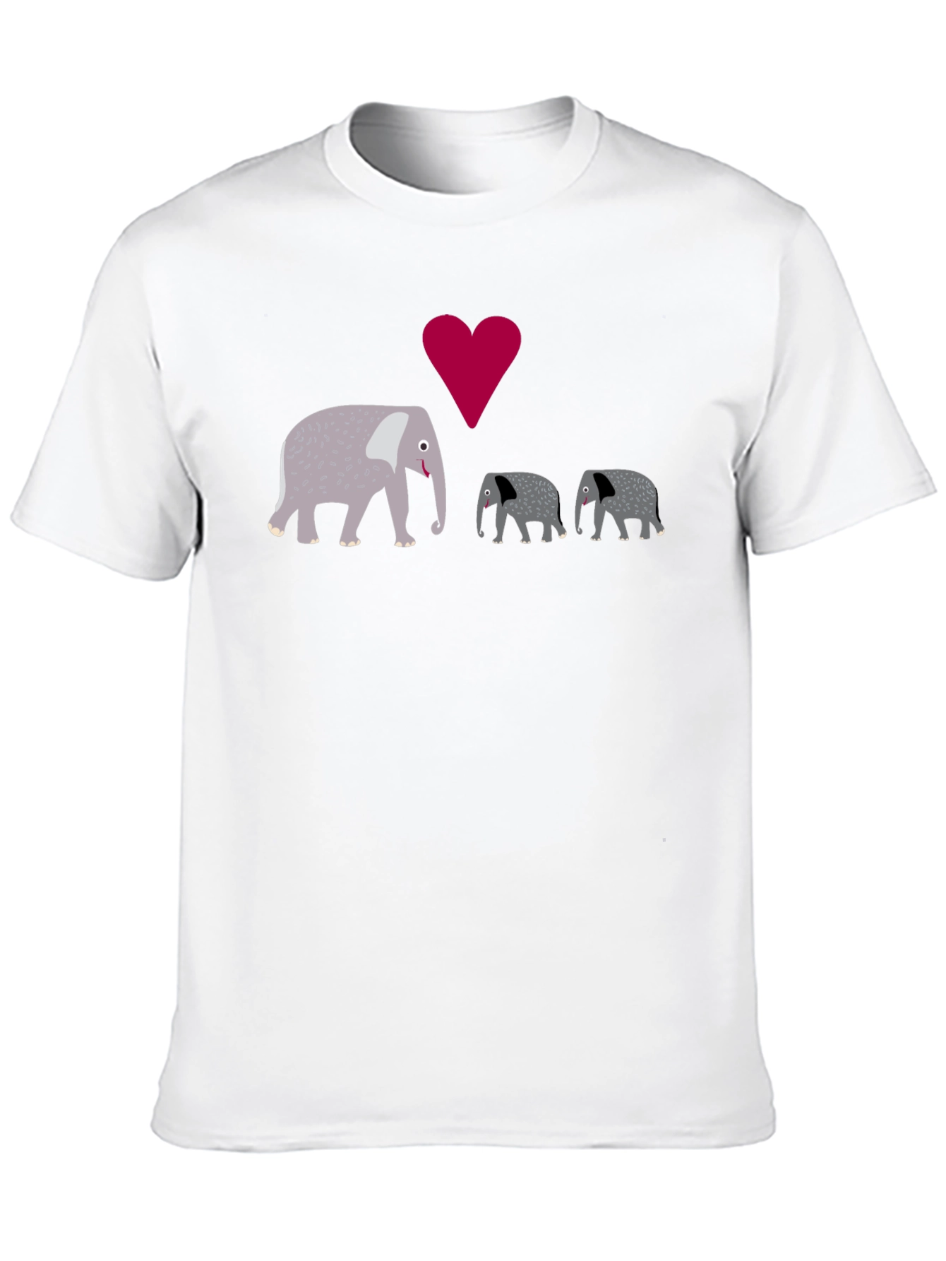 Elephant Family Love Graphic T-Shirt