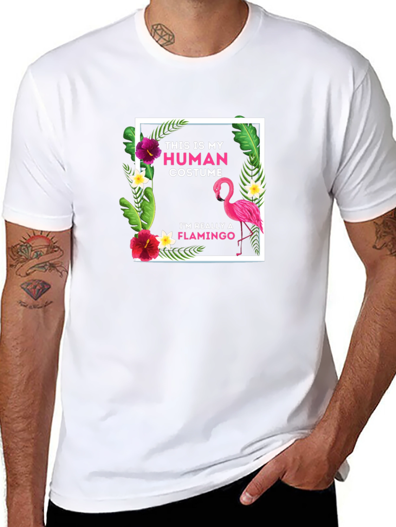Funny Flamingo Costume T-Shirt