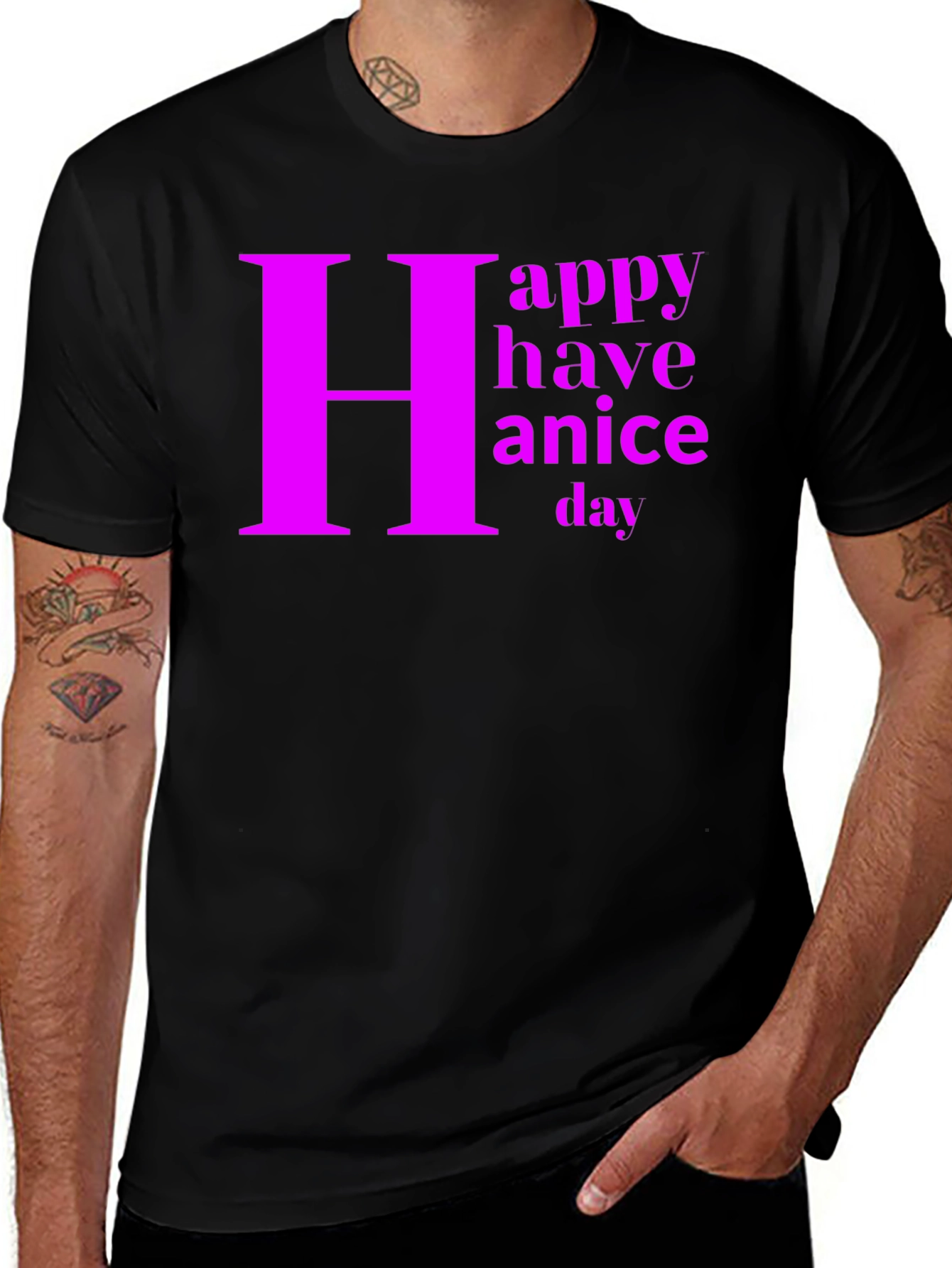 Happy Have a Nice Day Graphic Tee