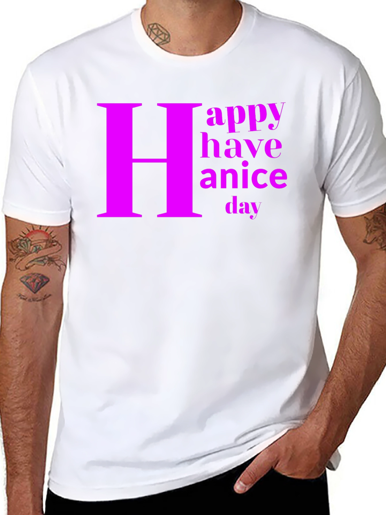Happy Have a Nice Day Graphic Tee