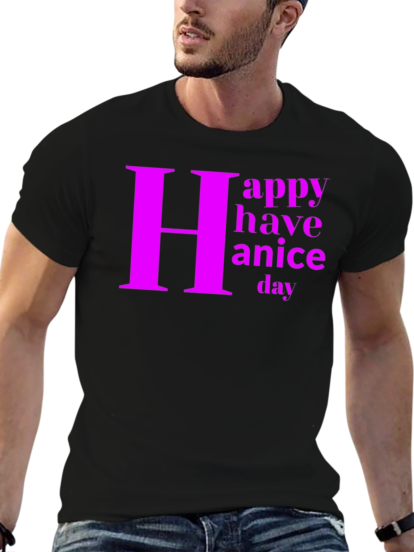 Happy Have a Nice Day Graphic Tee