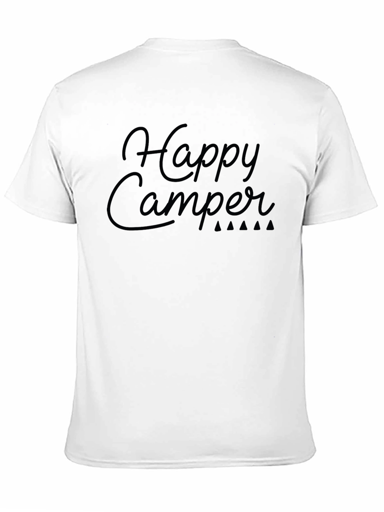 Happy Camper Black Graphic T-Shirt
