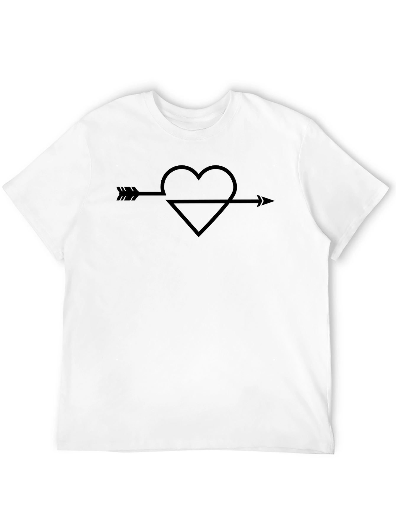 Heart Arrow Graphic Tee - Unisex Cotton Shirt