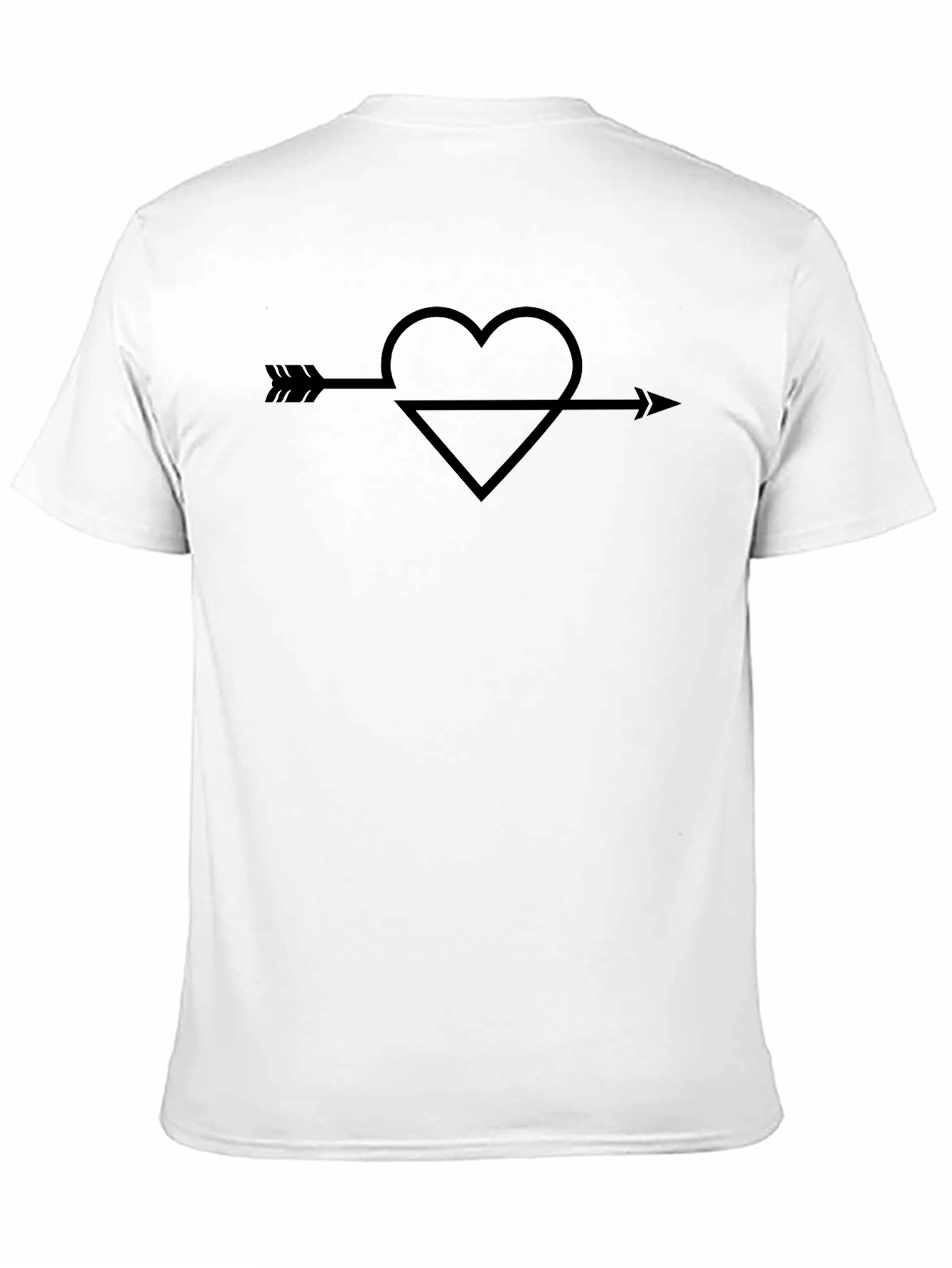 Heart Arrow Graphic Tee - Unisex Cotton Shirt