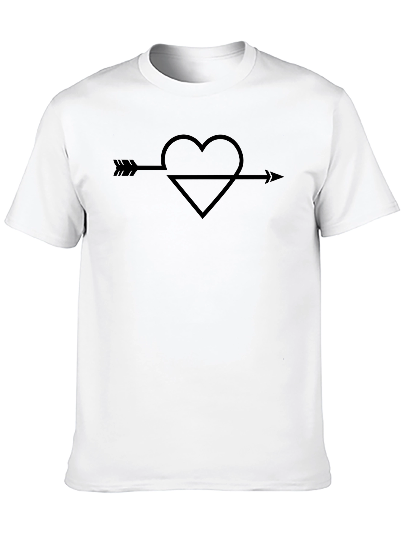 Heart Arrow Graphic Tee - Unisex Cotton Shirt