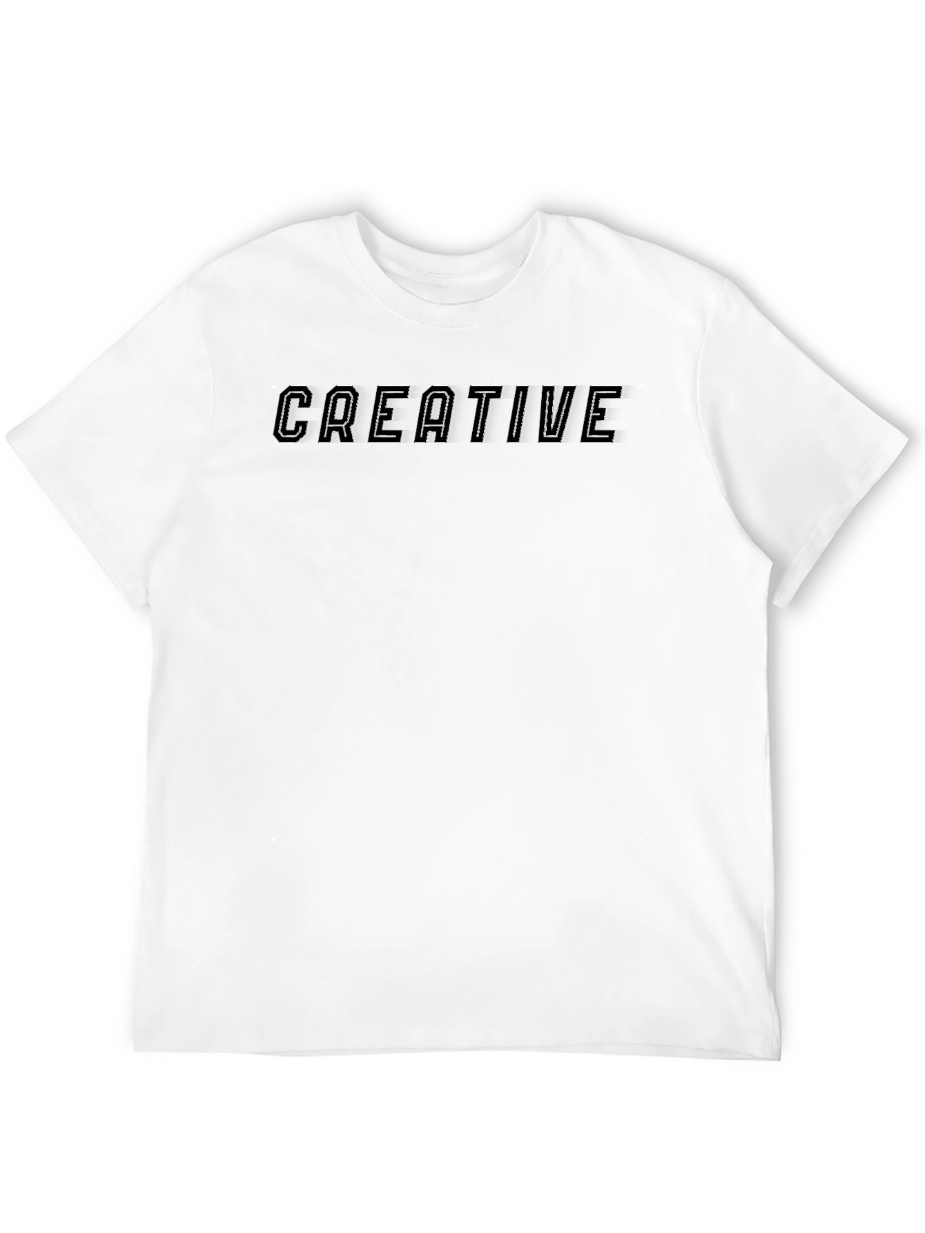 Creative Graphic Tee - Black T-Shirt