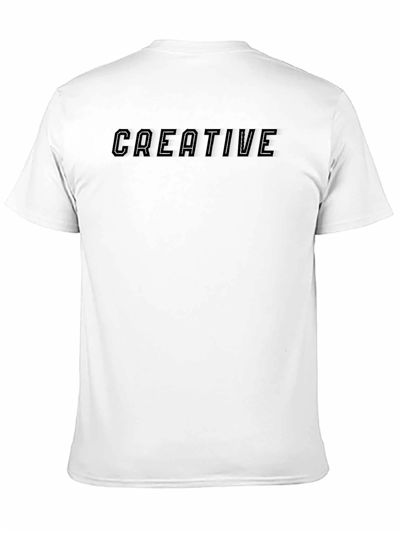 Creative Graphic Tee - Black T-Shirt